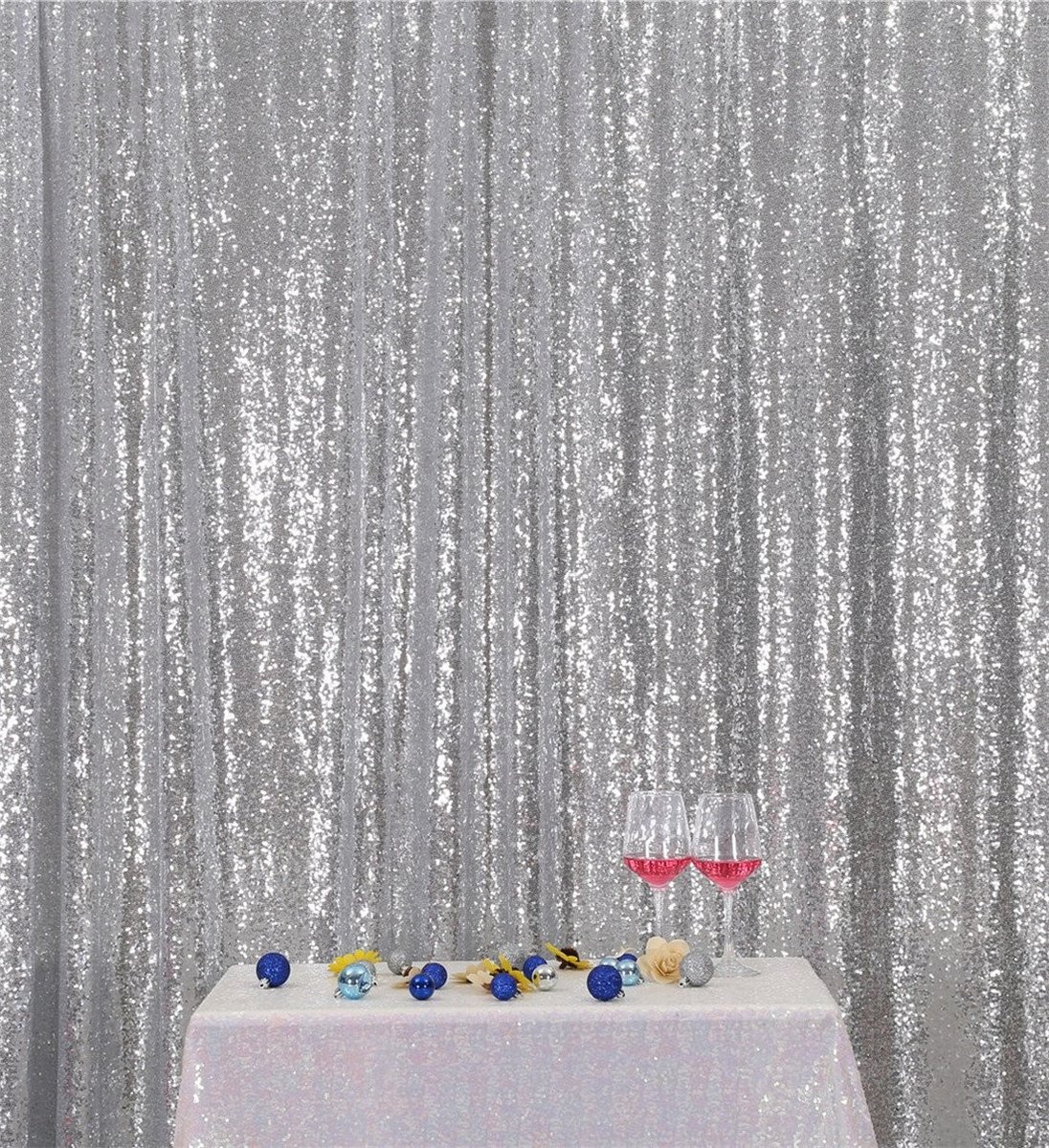 Dailygoods - 120x275cm Pailletten Achtergrond Stof voor Bruiloften en Feesten