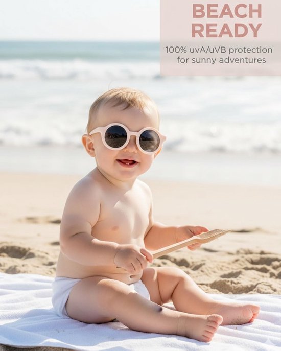 Dailygoods- Zonnebril Baby - UV400 Bescherming - Gepolariseerd - Verstelbaar Siliconen Frame - Elastische Band - Duurzaam en Veilig - Babyzonnebril van Dailygoods — afbeelding 4