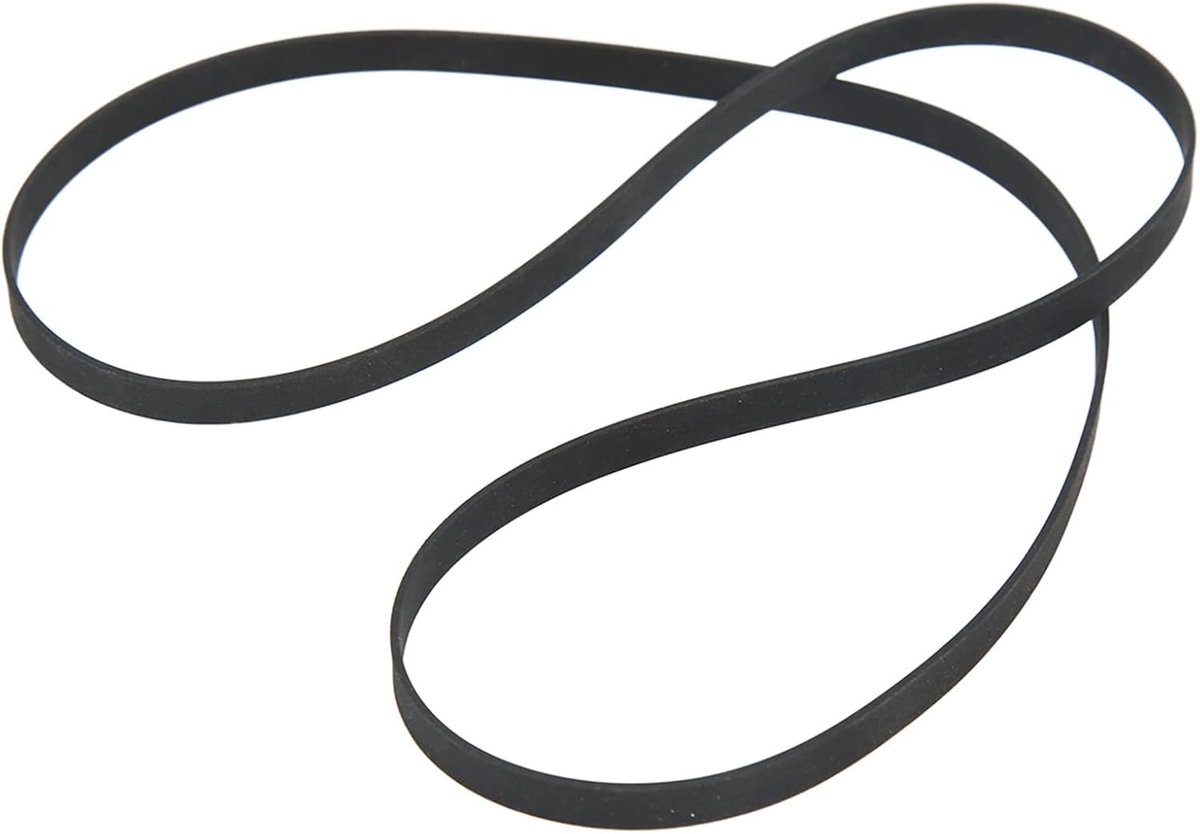 Platenspeler Riem - Draaitafel Aandrijfriem - Muziek Luisteren - Duurzaam Rubber - 49 Cm Omtrek - Zwart