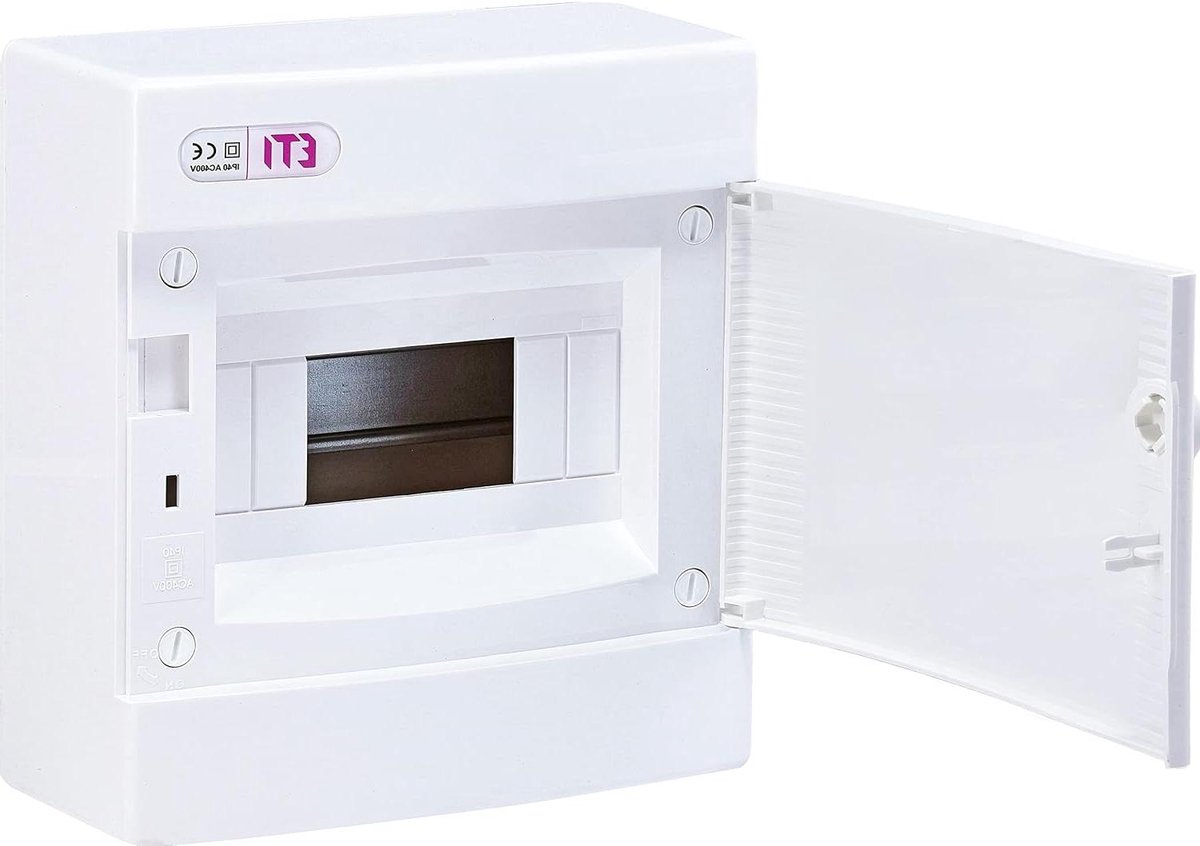 Stroomverdeler - Groepenkast Verdeler - Elektrische Installatie - Stofvrij IP40 - 8 Modules - Wit