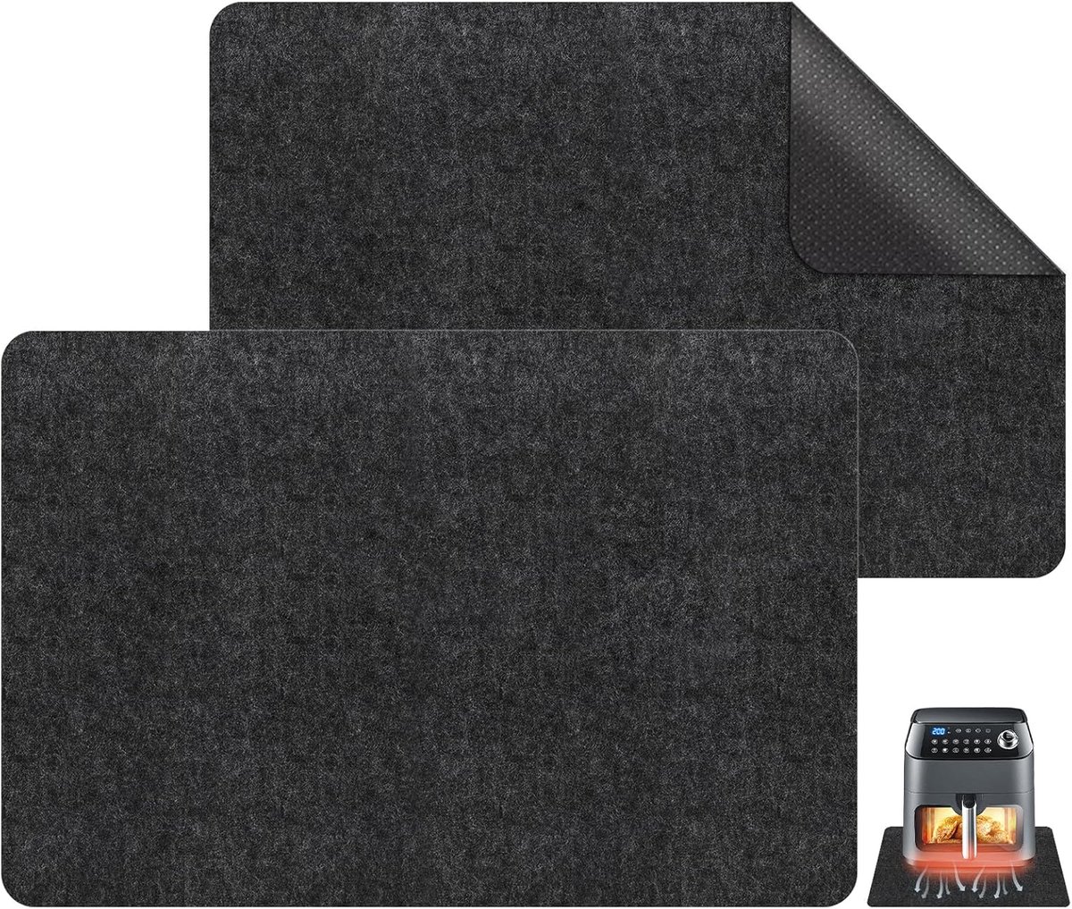 Keuken Warmtebestendige Mat 44 x 30 cm - Vilt Anti-slip Pad - Multifunctioneel - Beschermt oppervlakken - ShopVlot