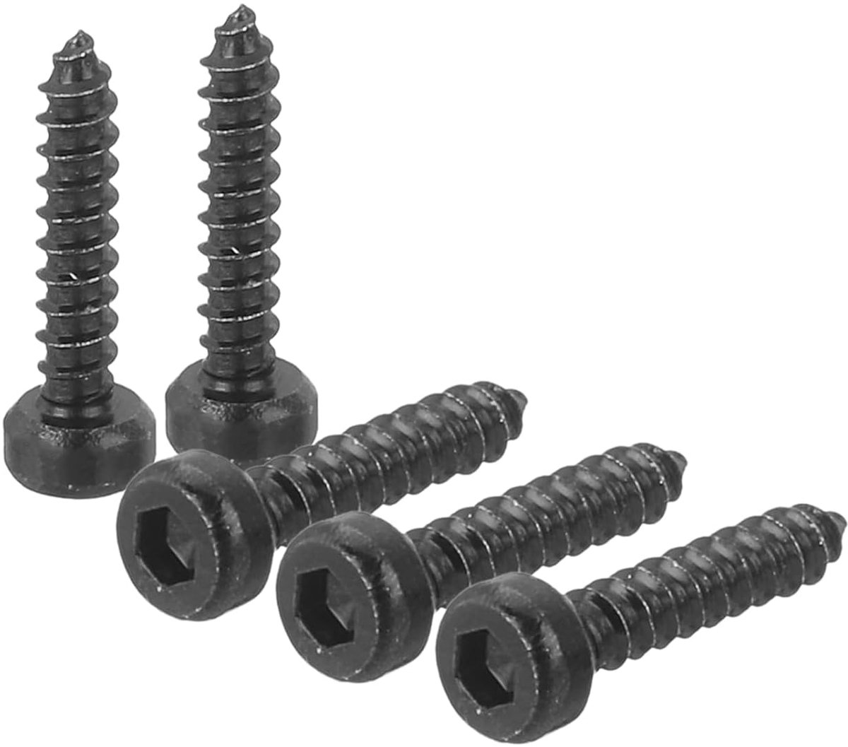 Zeskant schroeven M2*10mm - RVS 304 zwart - Zelftappende schroef - Voor robuuste bevestigingen - ShopVlot