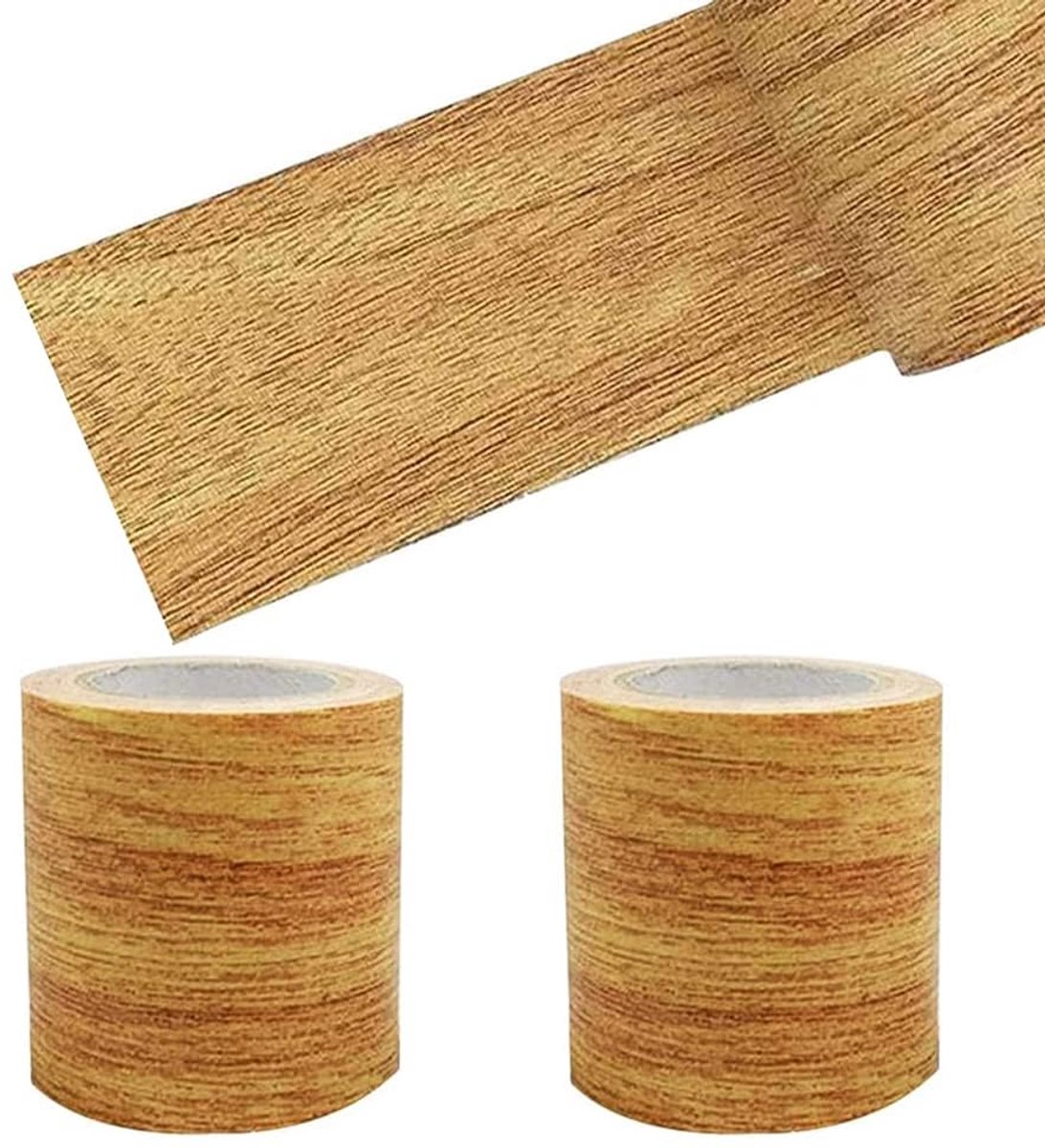 2 rolls of adhesive tape in wood look, self-adhesive adhesive tape in wood look, multifunctional adhesive tape - ShopVlot