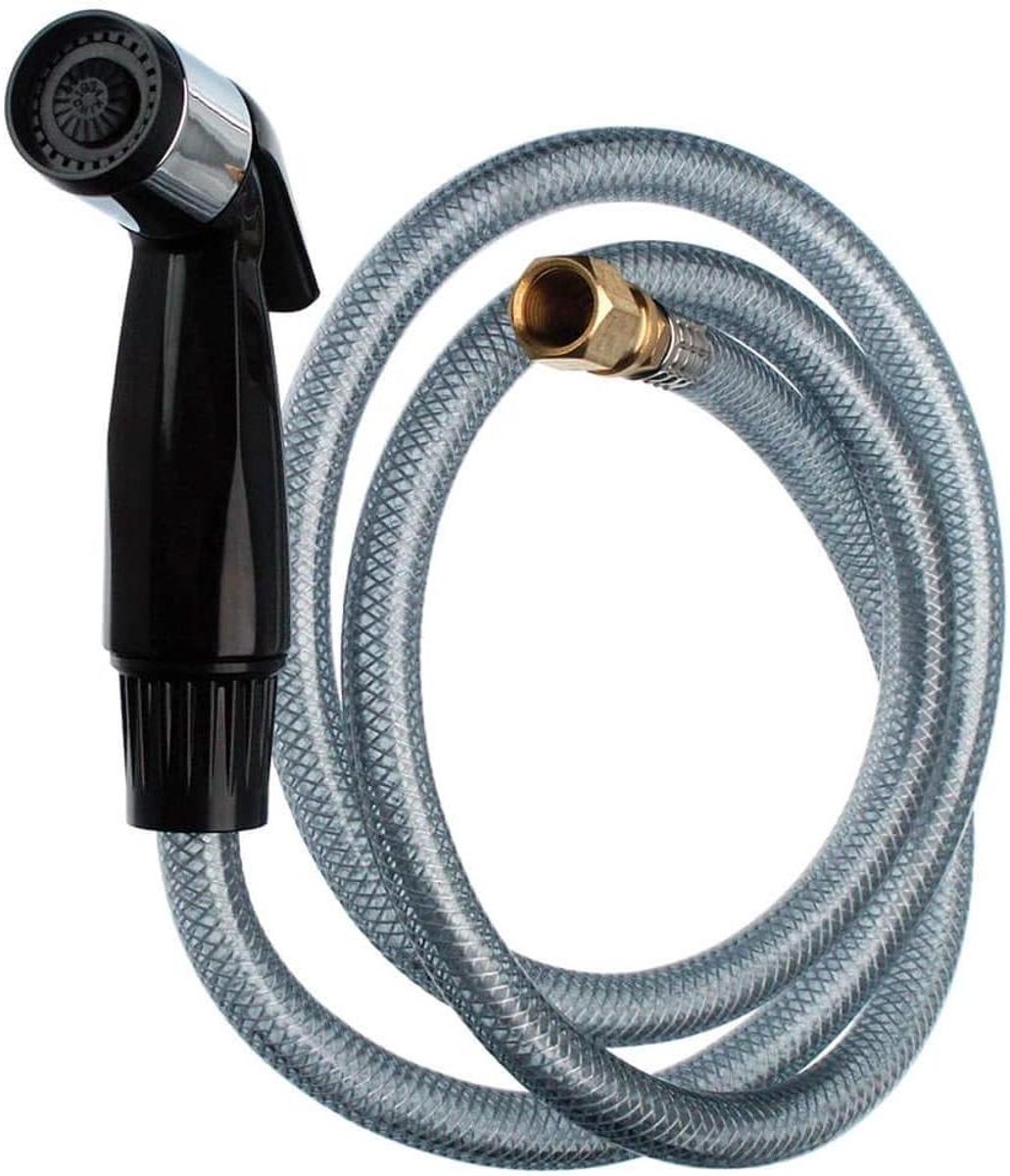 Keuken Spray Slang - Sproeislang Kraan - Afwassen Gemak - Handheld Bediening - 48 inch slang - Zwart