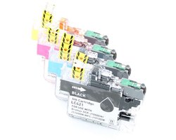 Toners-kopen.nl Brother LC421 LC-421 Inktcartridge Inktpatronen… - Geschikt voor Brother DCP-J1050DW Brother DCP-J1140DW Brother DCP-J1800DW Brother MFC-J1010DW