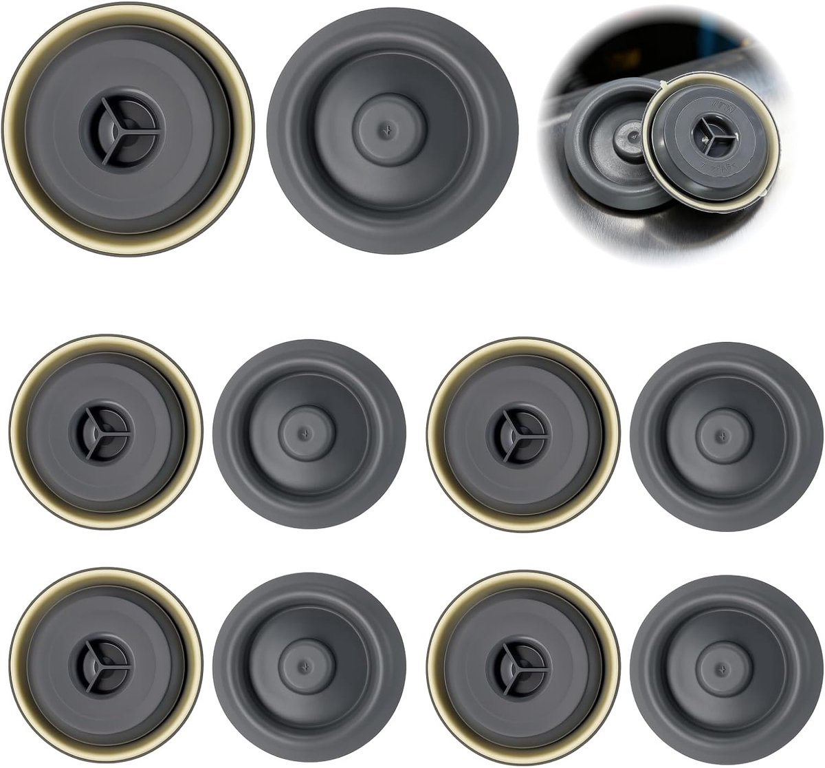 Rubberen pluggen set van 10 - Waterdicht PE kunststof - Weerbestendig - Beschermt chassis en kofferbak - ShopVlot