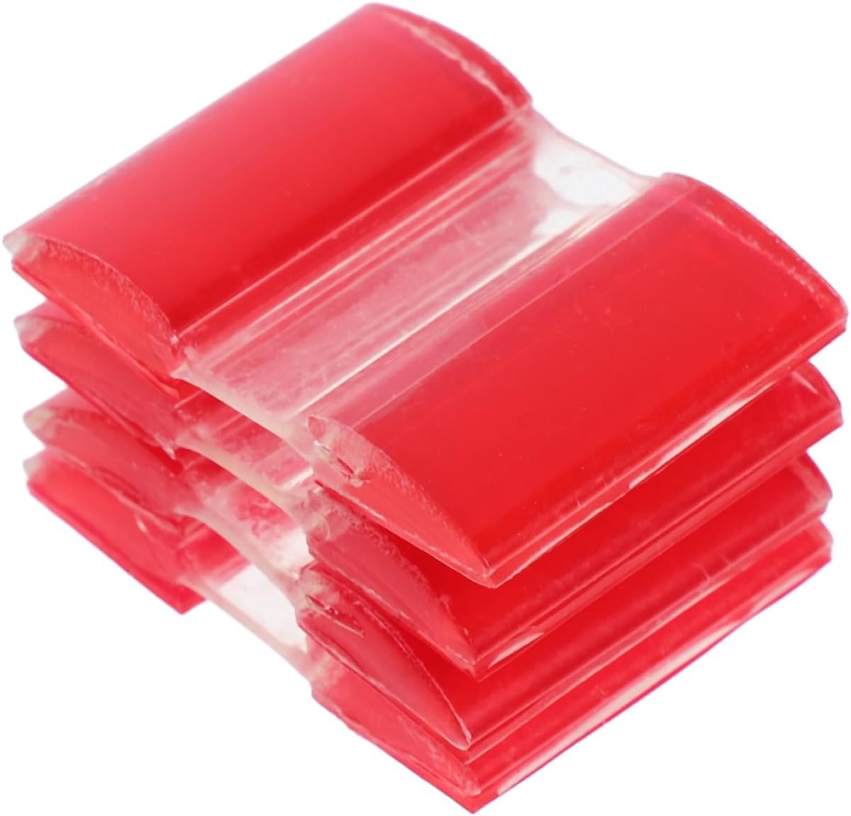 SnelShoppen - Pack van 4 Zelfklevende Transparante Acryl Scharnieren, Flexibele Mini Scharnieren voor Kastdeuren, Verstelbare Hoeken, Beschadigingsvri