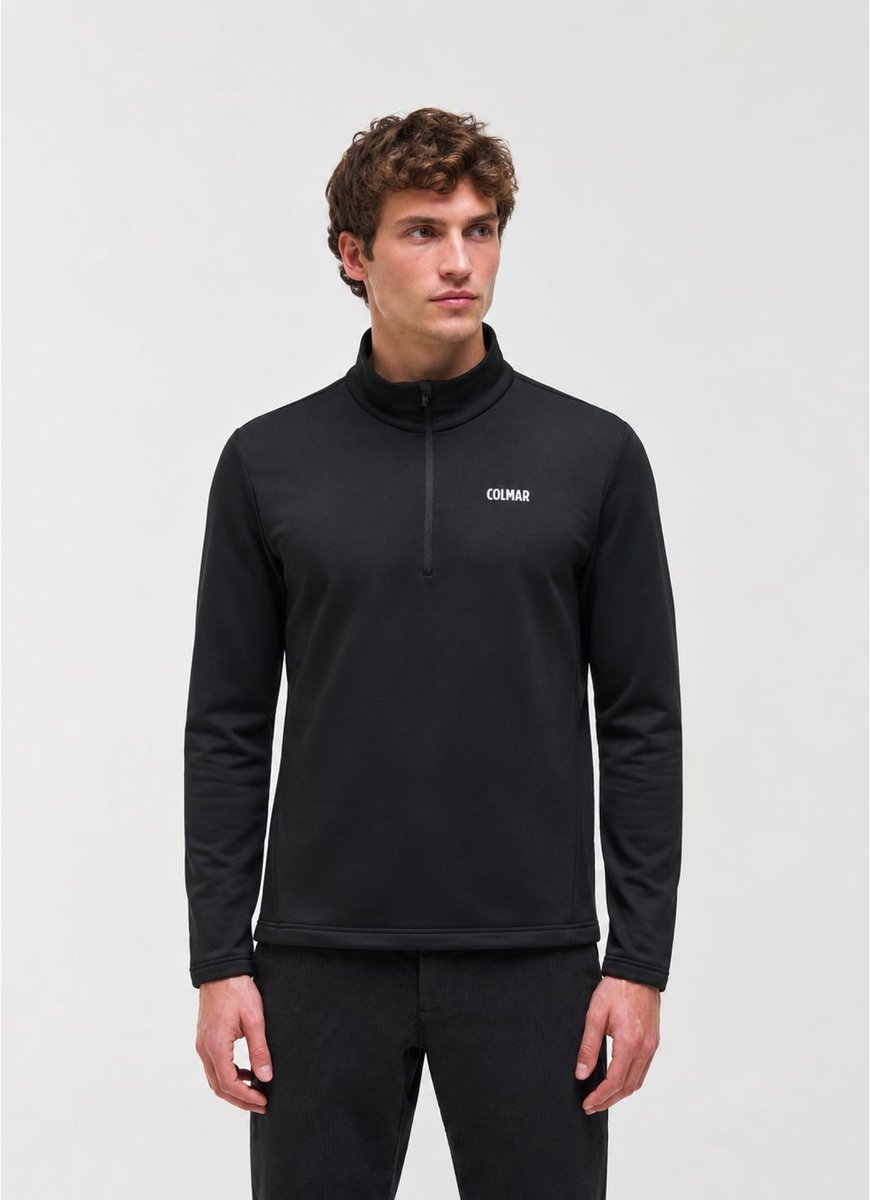 Colmar Elastische fleece skipullover met halve rits