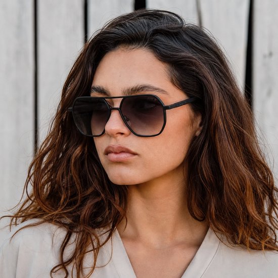 Wooda® Zonnebril Aviator - Zwart - Gepolariseerd - Wooda Gerret Black Gris Dégradé — afbeelding 4