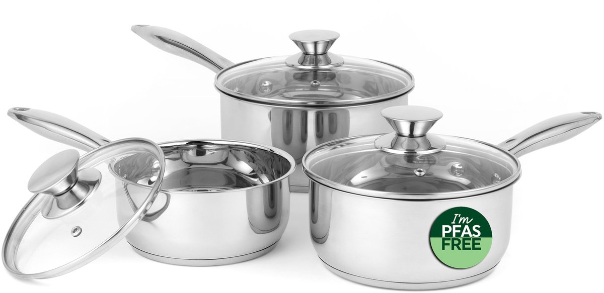 Russell Hobbs pannenset - Roestvrij staal - Vaatwasmachinebestendig