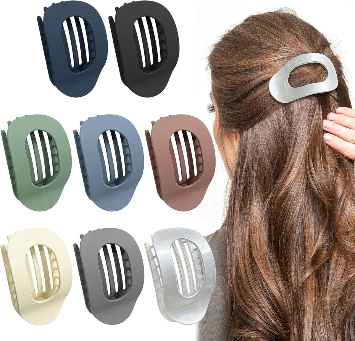 Haarspelden voor dames, antislip, zeer duurzaam, haaraccessoires, mat en sterke grip, voor lang, dik en krullend haar