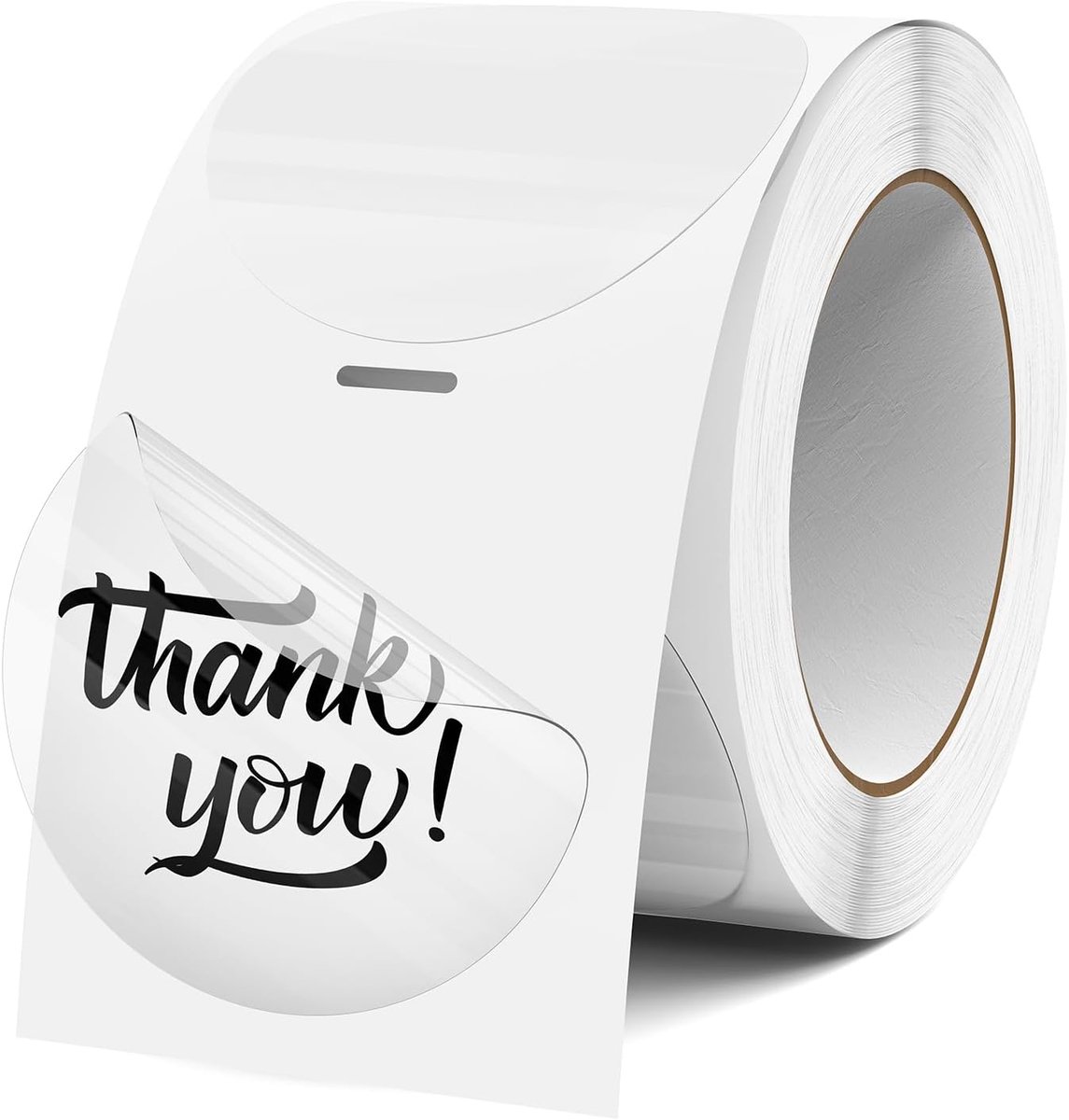 Thermisch Label rond 38 mm Vinyl Roll Circle Printer zelfklevend Office Logo Design QR 300 stuks verzending