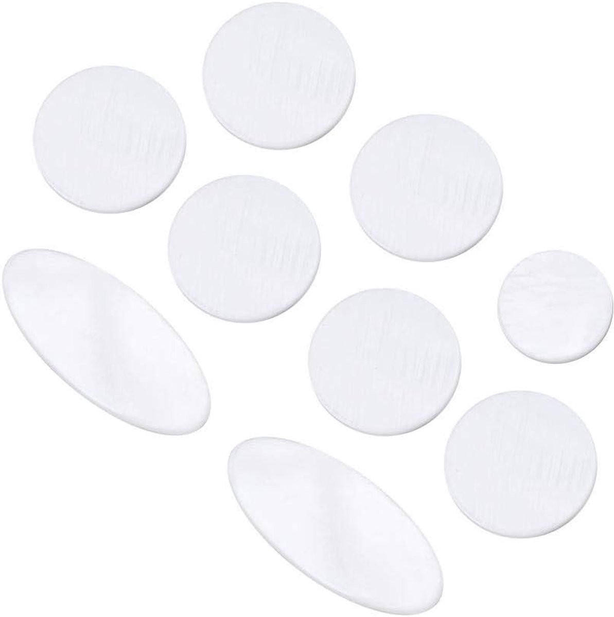 Key Button Inlays, 9Pcs Shell Key Button Inlays for Saxophone Accessory