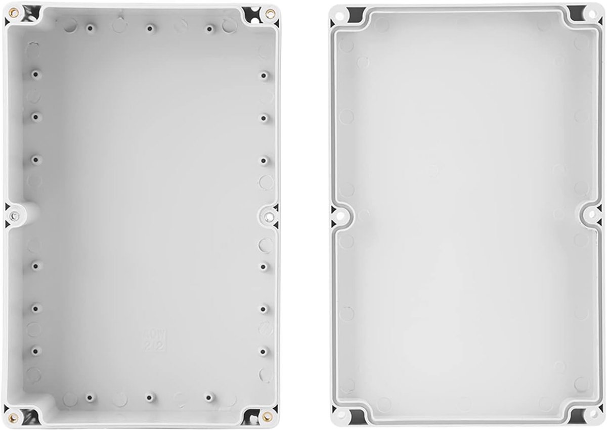 Waterdichte Kunststof Aansluitdoos, ABS-behuizing Projectbehuizing 230 X 150 X 85 Mm voor Gebruik Binnen en Buiten, Schroefmontage, Antistatisch