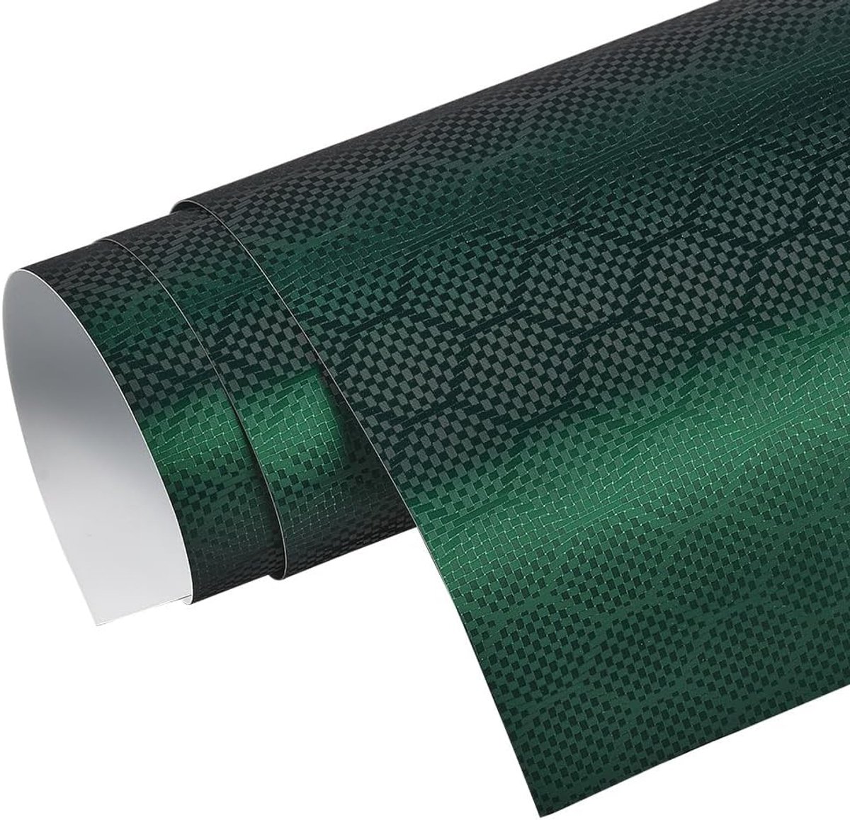 Autofolie, honingraatpatroon, carbon patroon, glans, mat, voor binnen en buiten, luchtkanalen, coole Tunning vinylfolie voor auto, motorfiets, groen, 30