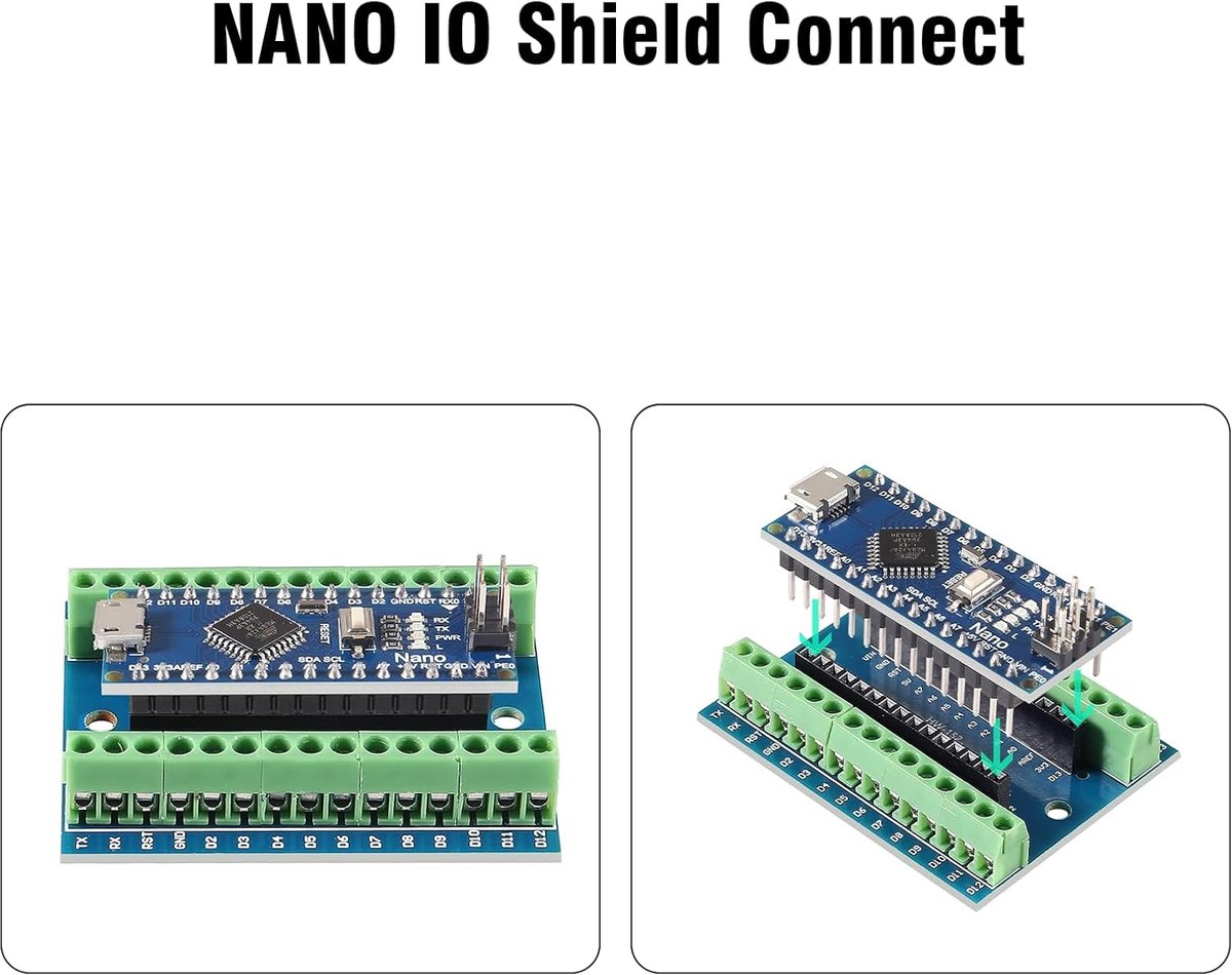 nano Binghe 3 stuks IO-schild V1.0 compatibel met Arduino