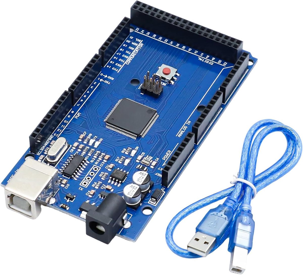 Mega-2560-R3 Board, Mega-2560 ontwikkelingsbord met USB-kabel Compatibel met Arduino IDE