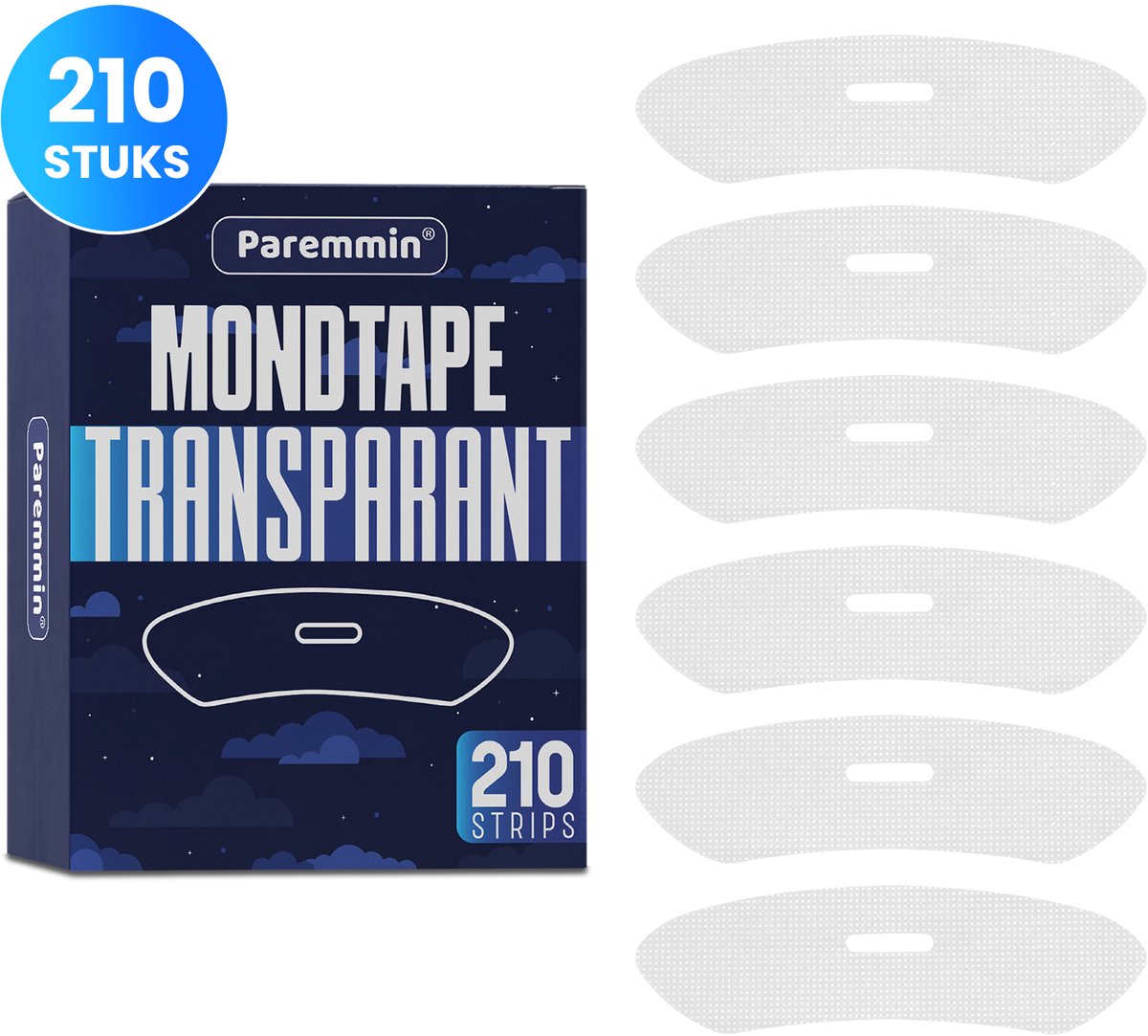 Mondtape Transparant 210 Stuks - Mond Tape - Anti Snurk - Mouth Slaaptape – Myotape - Mondpleisters