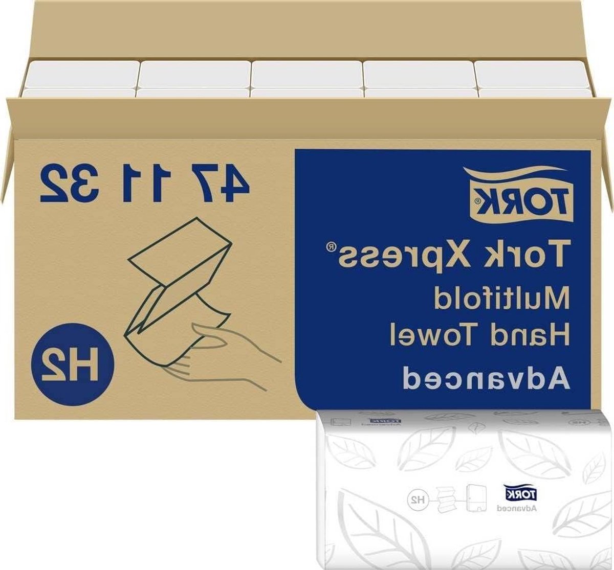 Tork Handdoeken - Papieren Handdoeken - Hygiënisch Werken - Ecolabel Gecertificeerd - 190 stuks - Wit