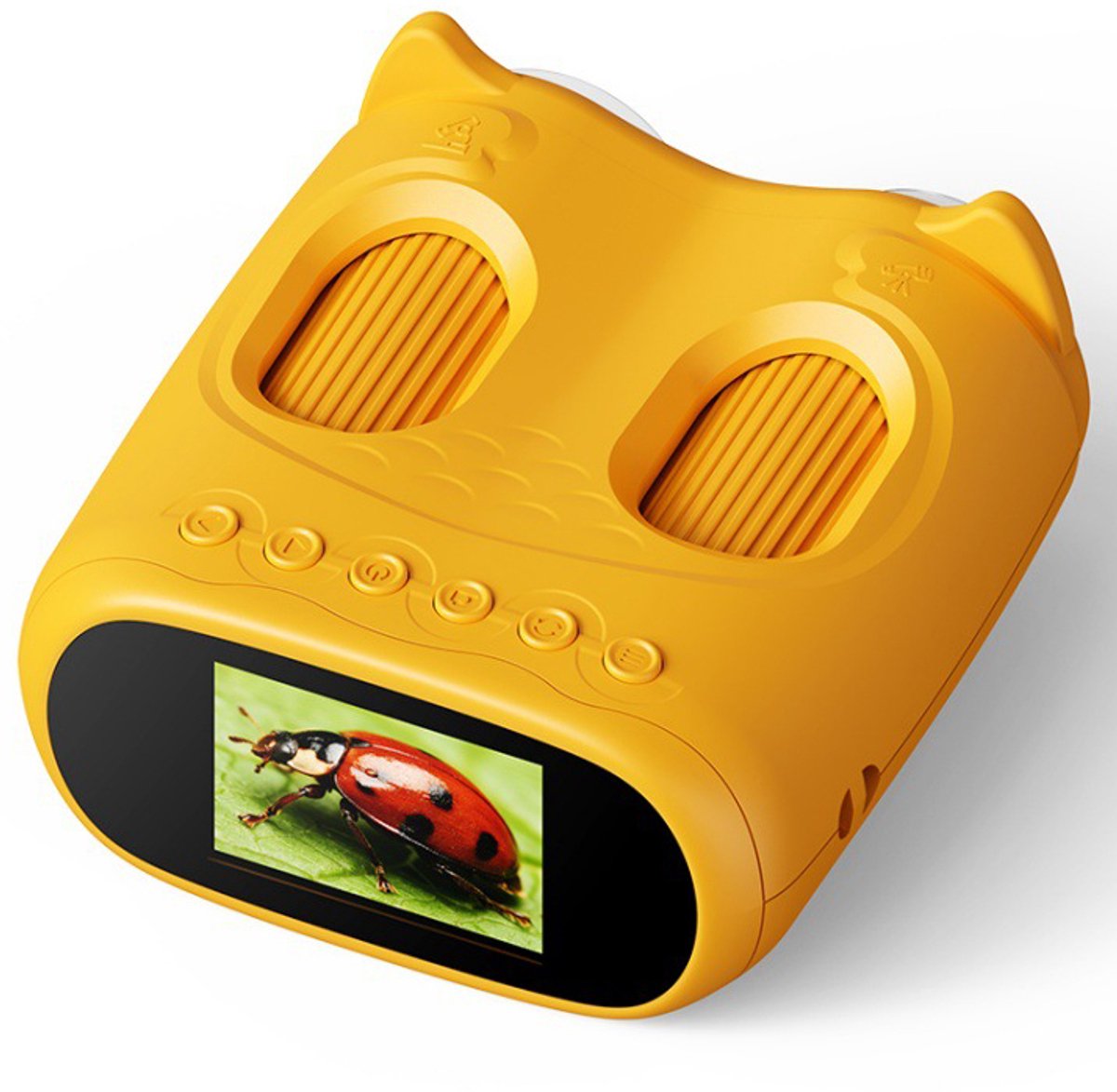 2-in-1 Digitale Microscoop & Telescoop voor Kinderen - STEM Educatief Speelgoed - 1000x Vergroting - 2.0 Inch IPS Scherm - Geel
