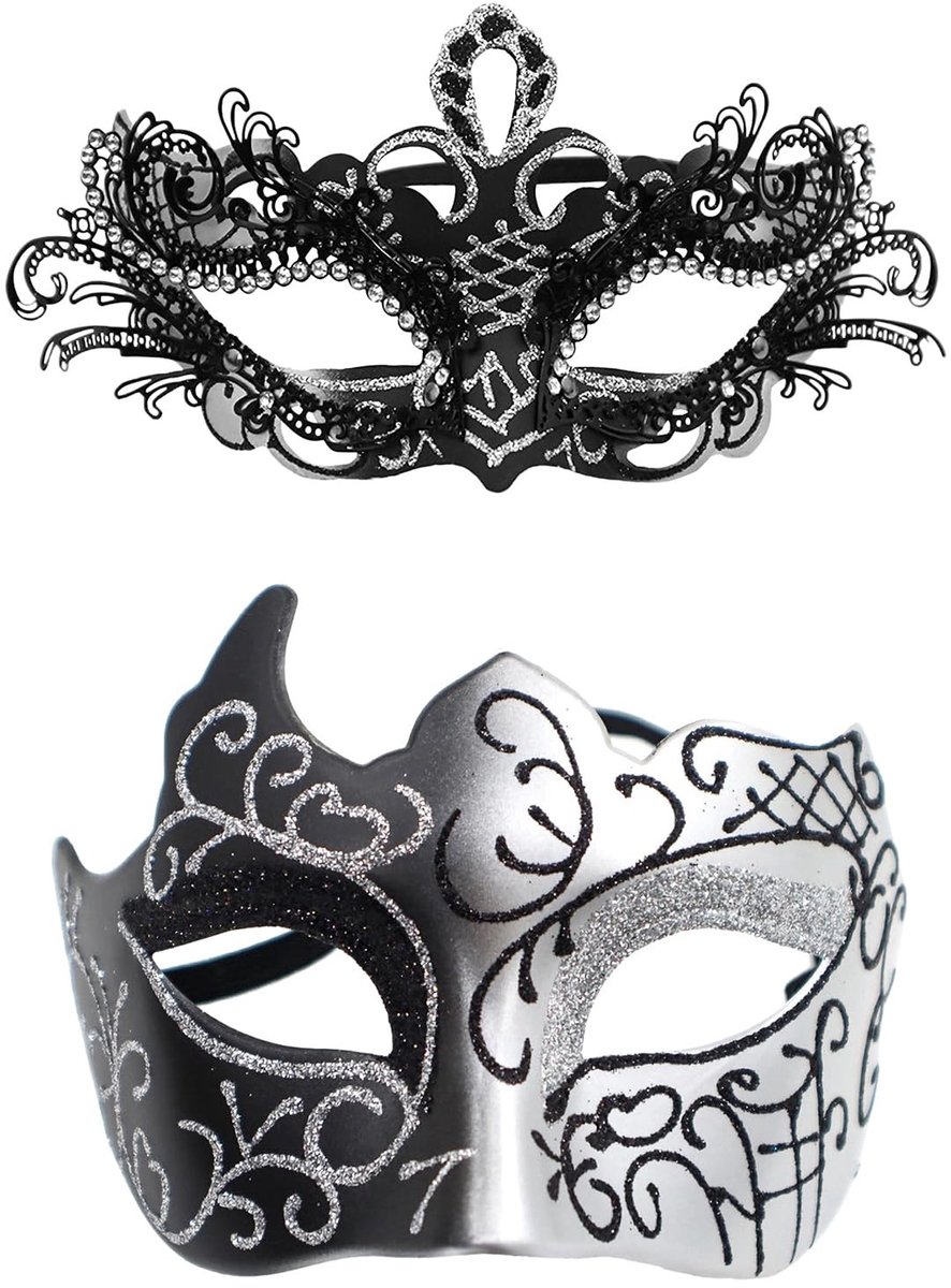 Omgoods - Venetiaans Masker voor Dames en Heren voor Feest en Carnaval