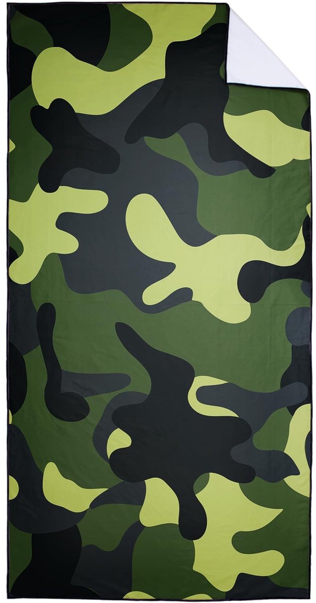 Omgoods - Sneldrogende Camouflage Strandhanddoek 90 x 180 cm