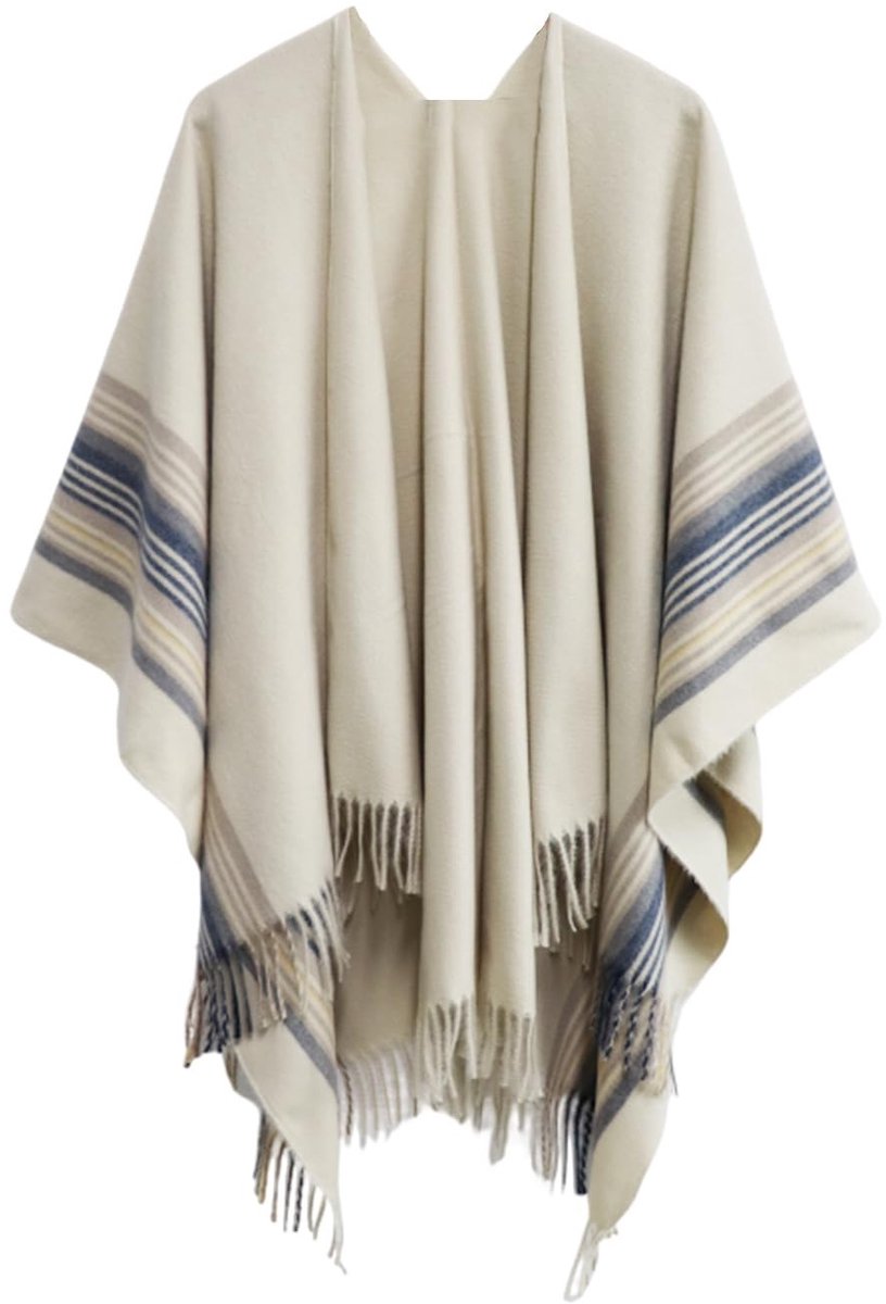 Omgoods - Dames Gebreide Oversized Cape/Poncho