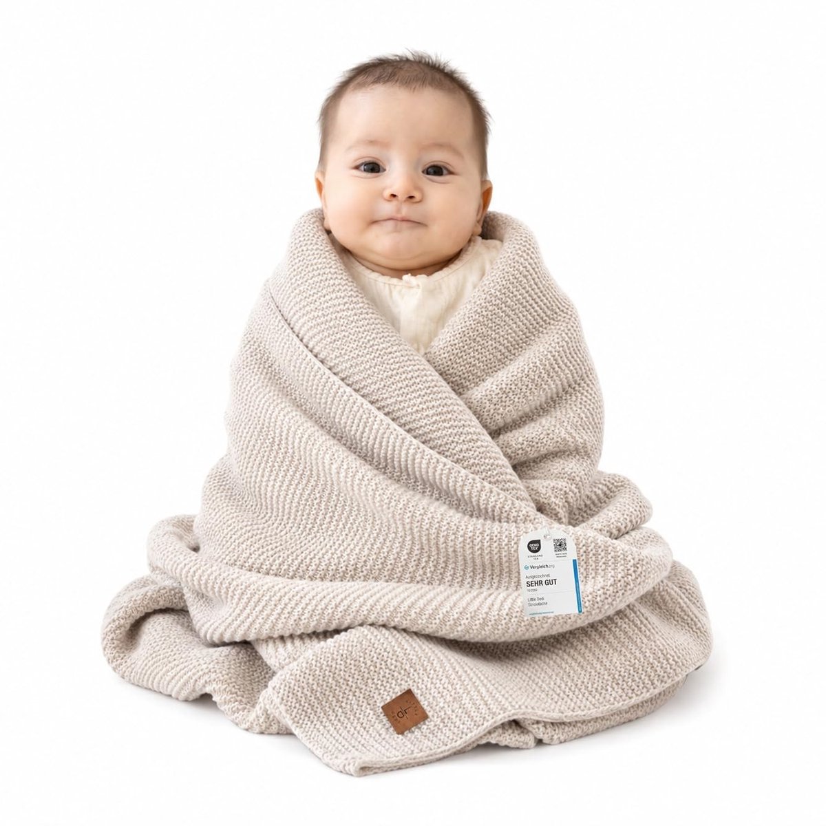 Omgoods - Zachte Gebreide Baby Deken, Ademend en Knuffelachtig