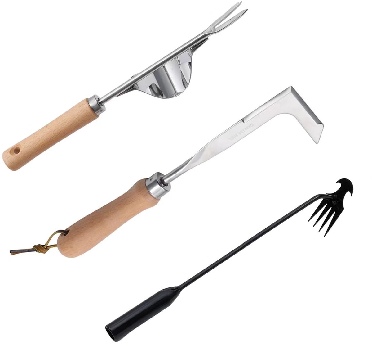 Omgoods - Hand Weed Tools Set van 3 - Rvs Tuingereedschap voor Effectieve Onkruidbestrijding
