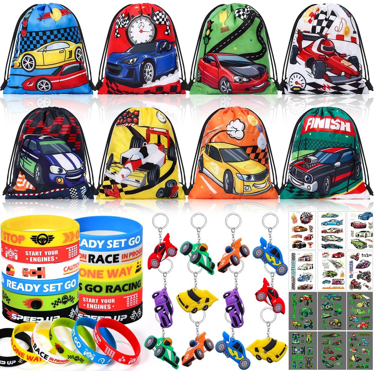 Omgoods - Racewagen Gadget Verjaardagset voor Kinderen