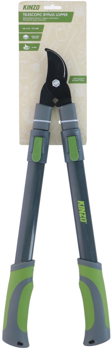 Kinzo Telescopische Snoeischaar 51-78CM - Takkenschaar Uitschuifbaar - Snoeischaar met Anti-Kleeflaag - Ergonomische Heggenschaar - Tuingereedschap van Kinzo — afbeelding 3