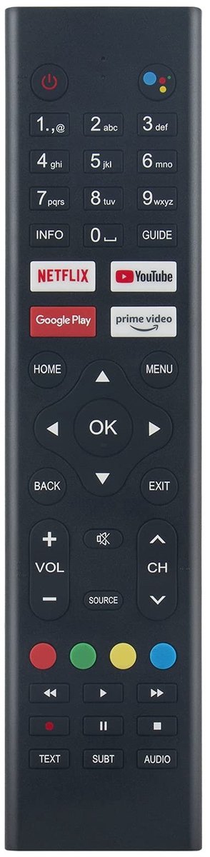 Omgoods - Vervangende Afstandsbediening voor Diverse Android TV Modellen