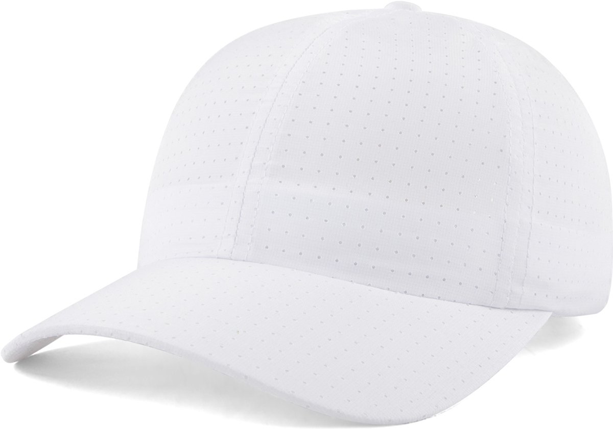 Hikr Sport Cap - Outdoor Pet - Koelpet - Ademend - Lichtgewicht - Running cap & hardloop pet - Sportieve Pet - Sports Cap - Wandelen & Fietsen - Wit XS/S