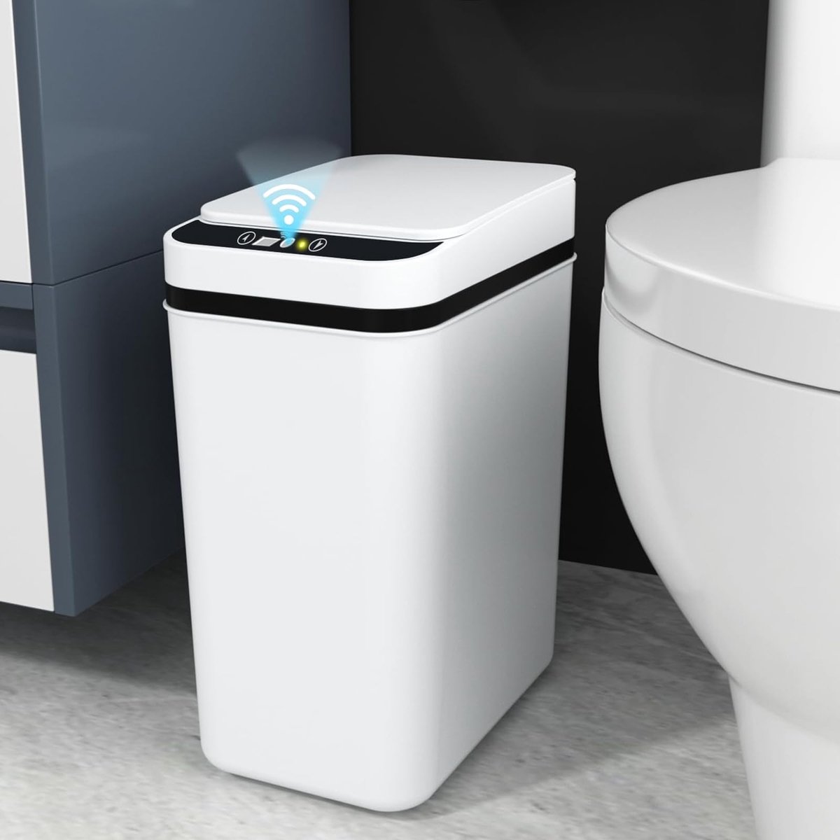 Omgoods - Slimme Vuilnisemmer met Sensor - 10 Liter Contactloze Afvalbak voor Thuis en Kantoor