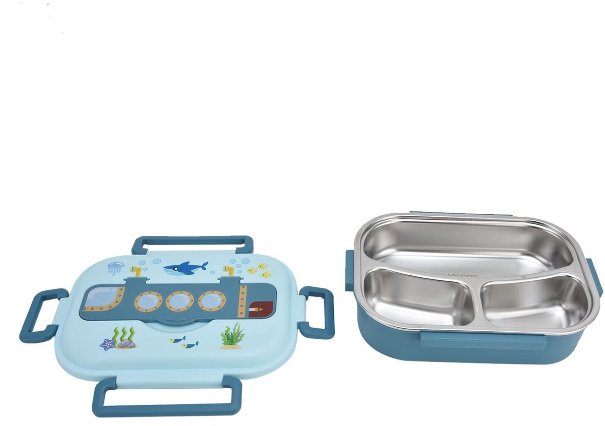 Omgoods - RVS Geïsoleerde Lunchbox voor Kinderen en Volwassenen, Lekvrij Design