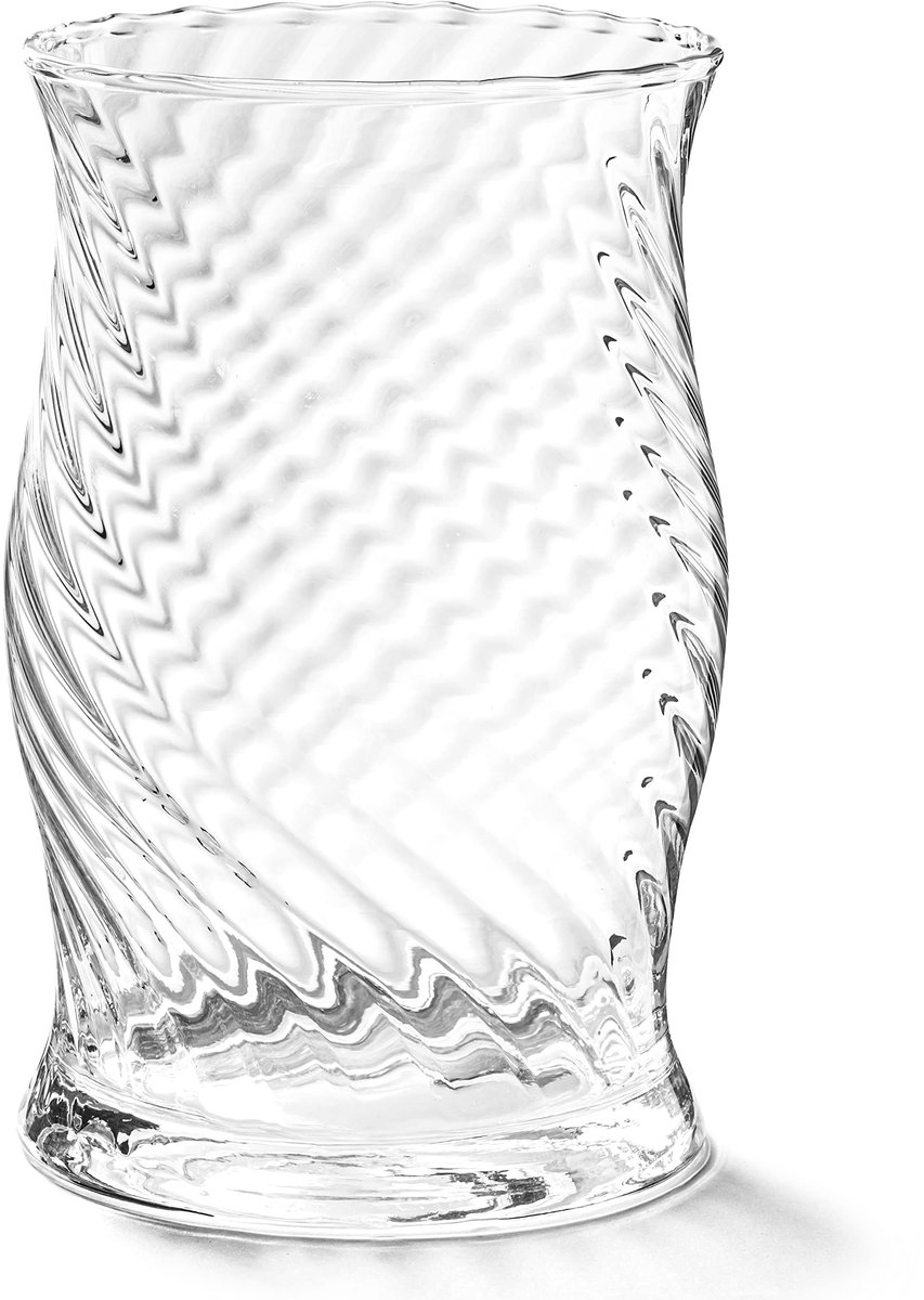 Omgoods - 20cm Glazen Bloemenvase en Kaarsenhouder met Uniek Ontwerp