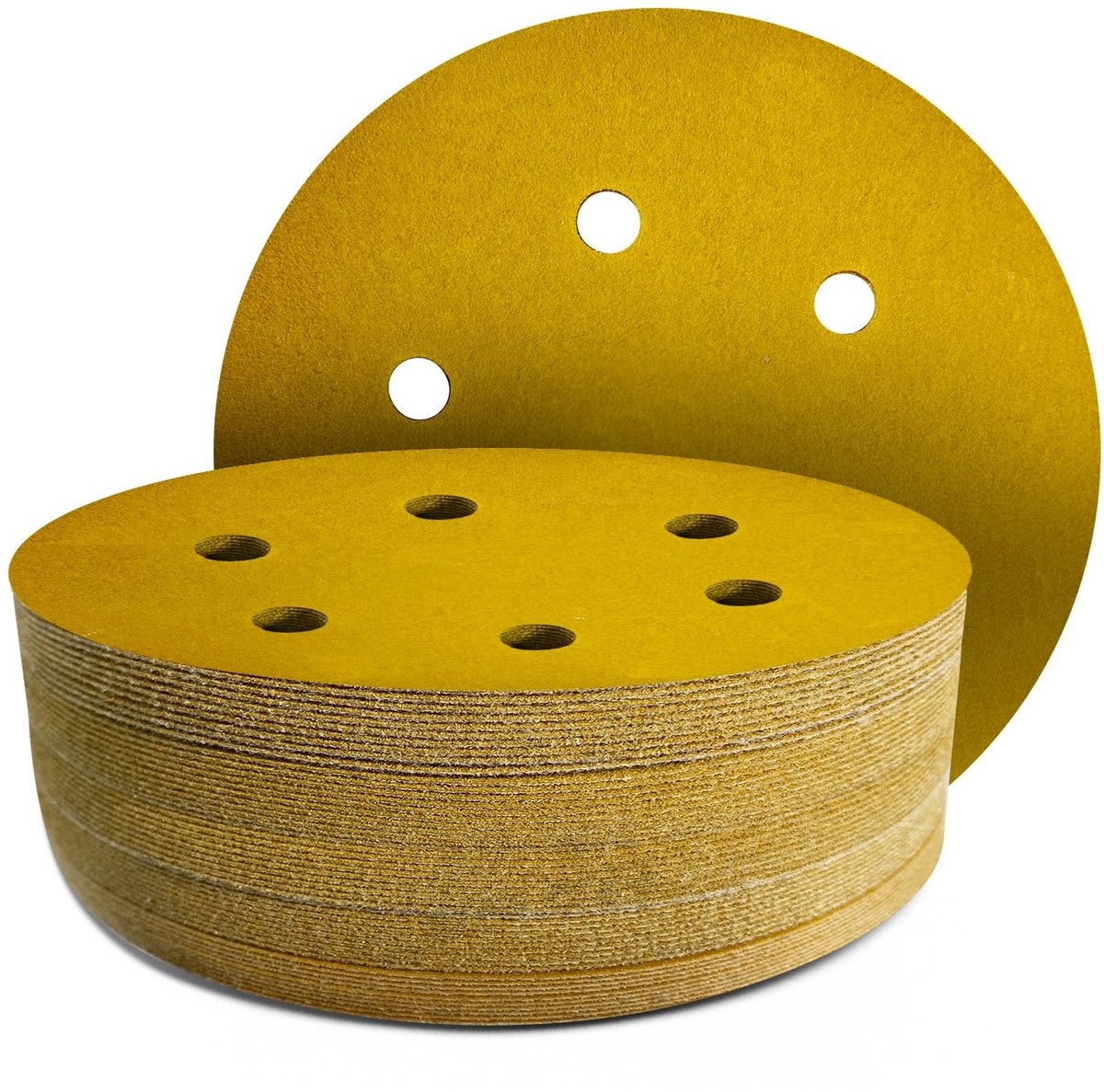 Omgoods - Set van 50 Professionele Sanding Discs 150mm met Grit 60/80/120/180/320