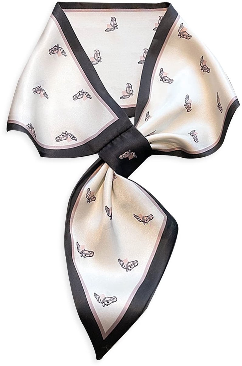 Omgoods - Elegante Zijde Sjaal voor Dames in Franse Stijl