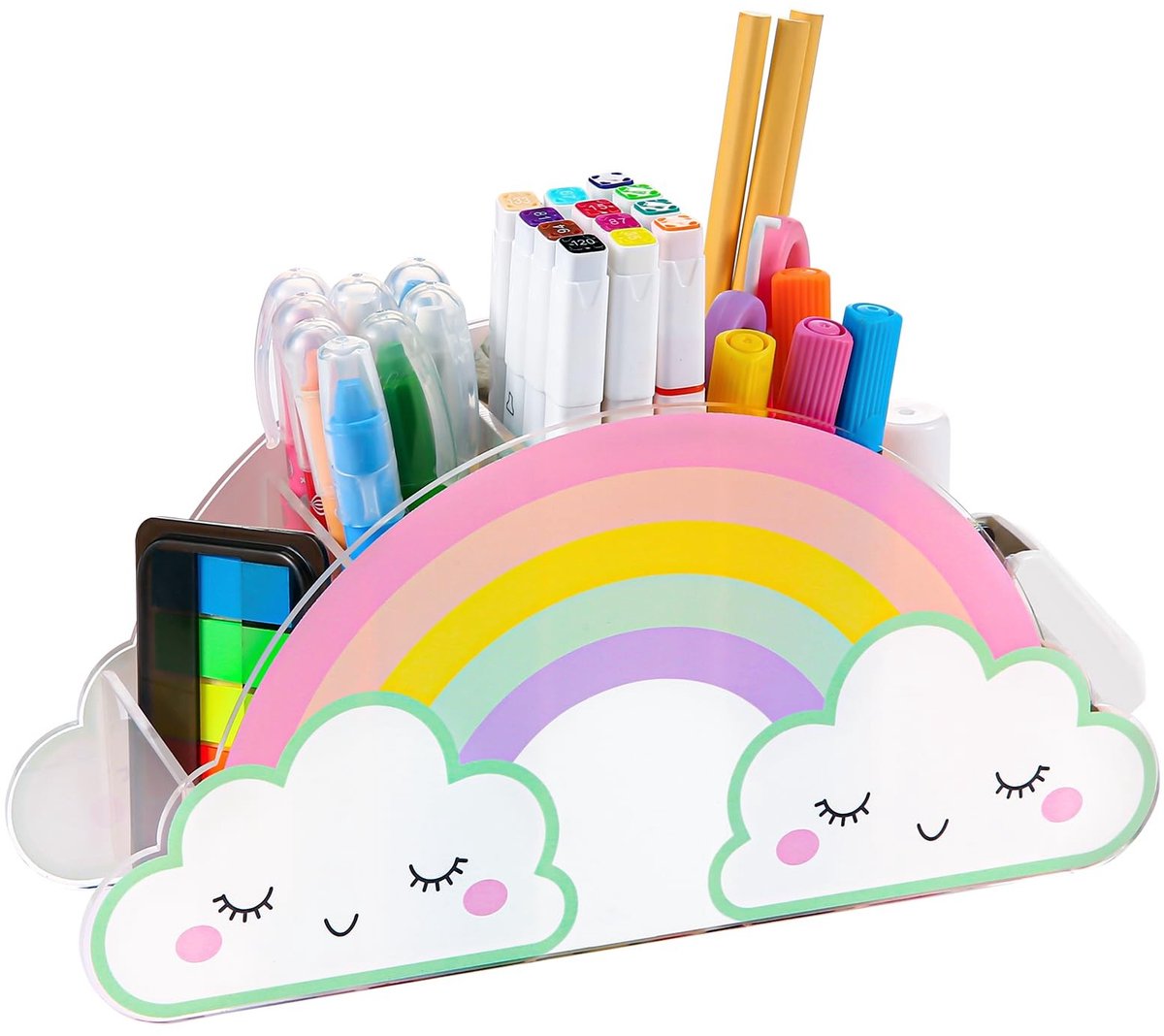 Omgoods - Acryl Pennenhouder met Regenboog Design voor Bureau
