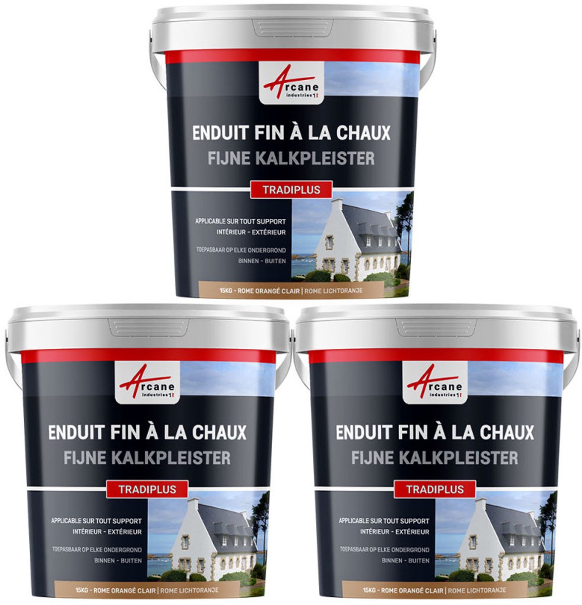 Fijne kalkpleister voor binnen- en buitendecoratie - TRADIPLUS