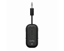 Twelve South AirFly Pro 2 – Geniet van In-Flight Entertainment met Draadloze Hoofdtelefoons – Koppel Twee Sets Draadloze Hoofdtelefoons voor Gedeeld Luisteren – Meer dan 25 Uur Batterijduur - Zwart