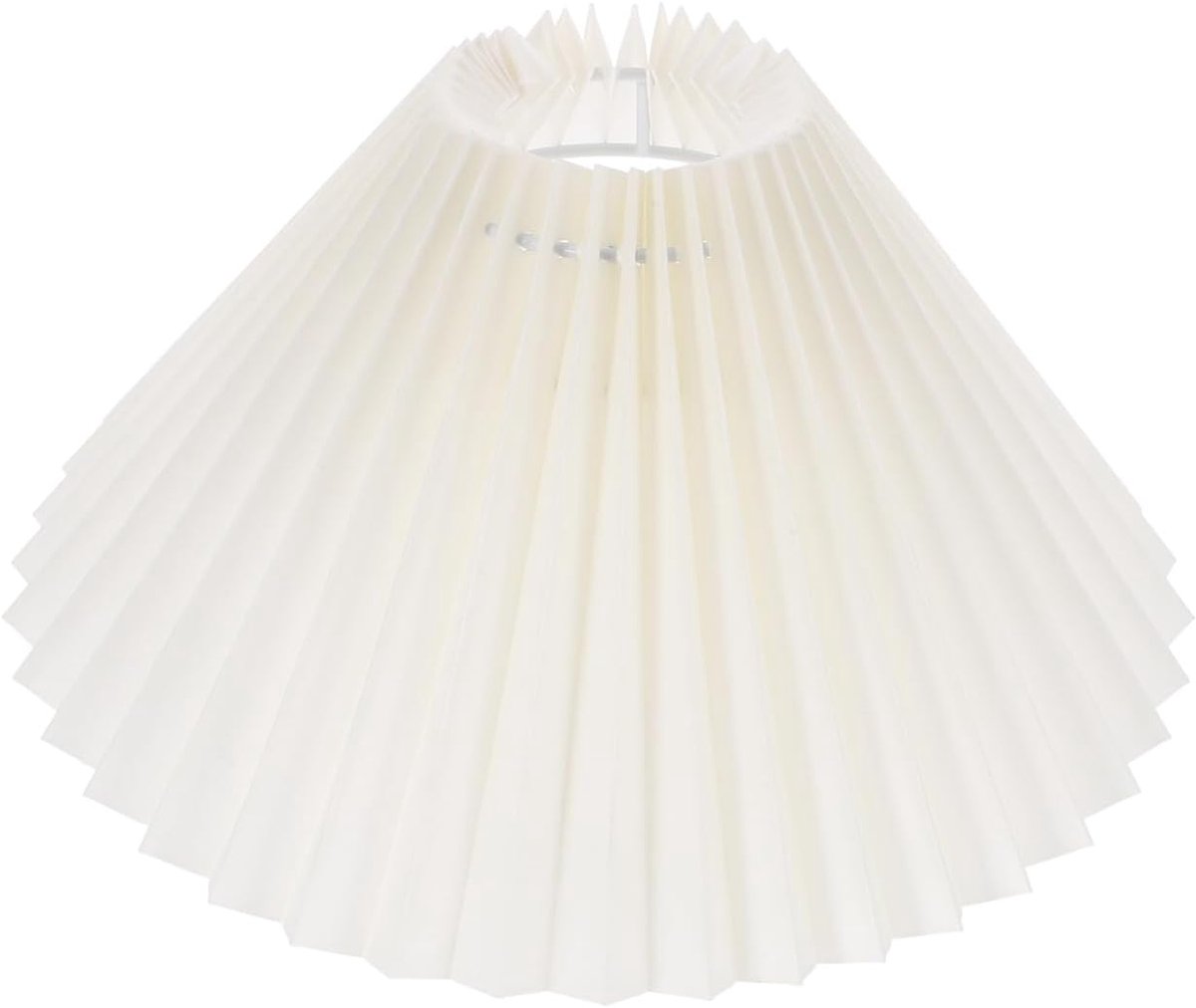 SnelShoppen - Plissé Lampenkap E27 voor Vloerlamp en Tafellamp - Handgemaakte Vouwbare Lampenkap - Zacht Licht voor Slaapkamer, Woonkamer en Kantoor -