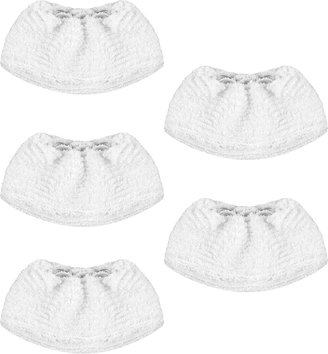 SnelShoppen - 5 microvezel vervangdoeken voor EasyFix SC | Set van 5 stoomreiniger doeken voor Kärcher SC 2/3/4/5, vloer mondstuk vervangcovers, wasba