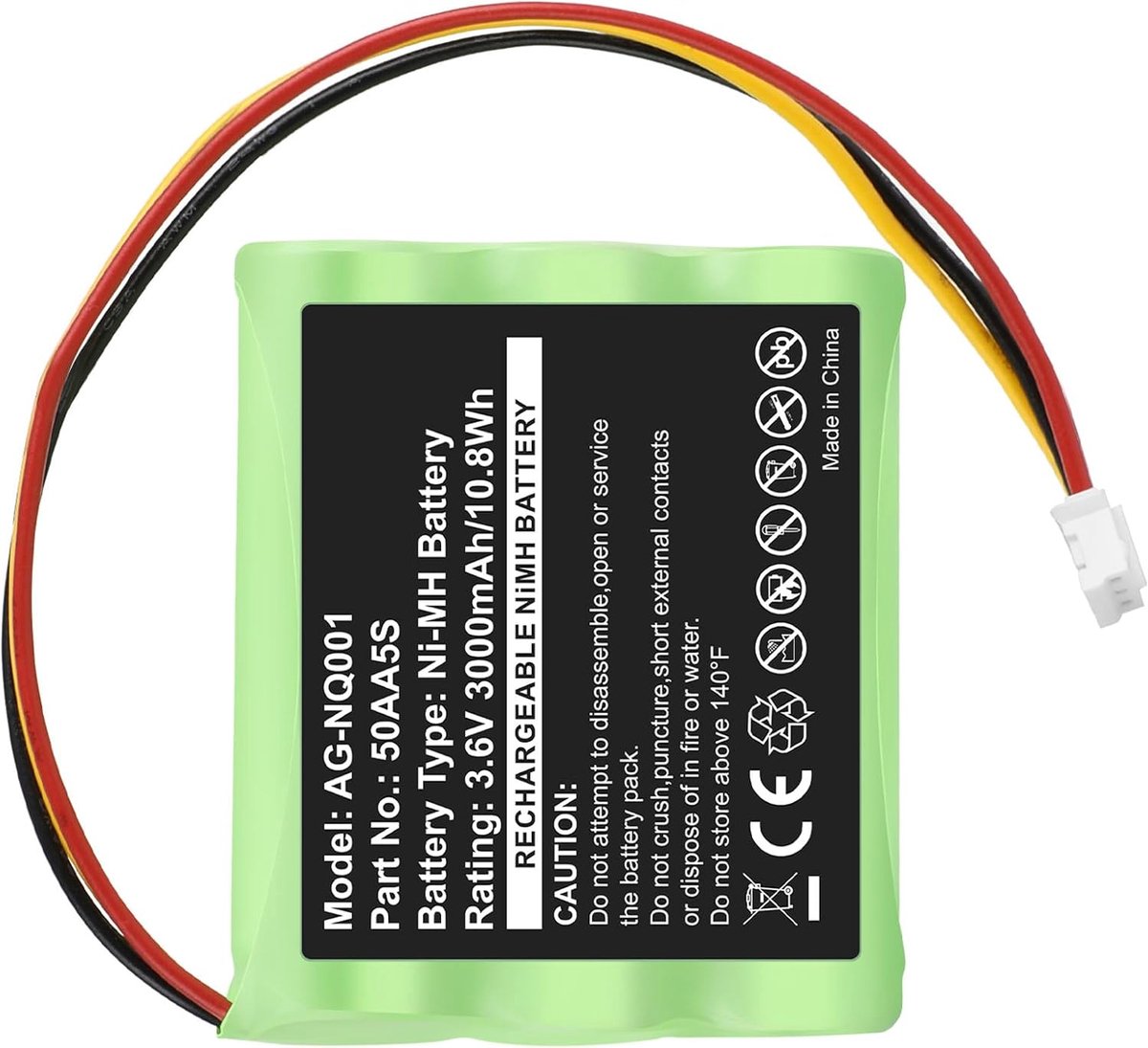 ASUNCELL 3000 mAh 50AA5S Battery for Tonies TonieBox Musicbox Soundbox, Replacement Battery Compatible with Toniebox - ShopVlot