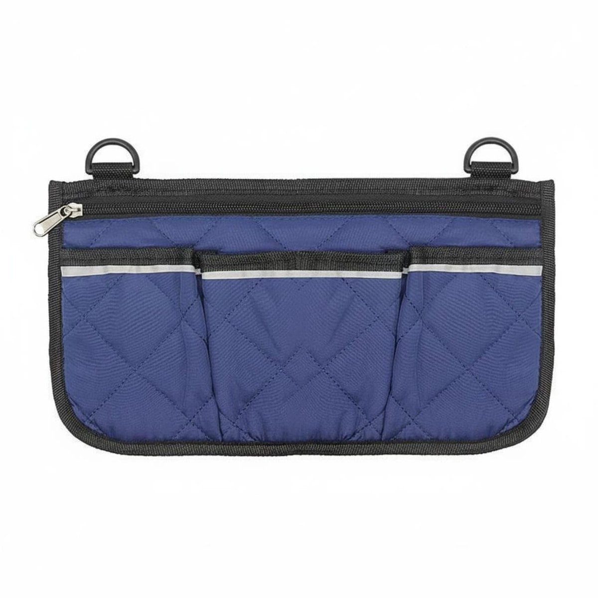 LISM-Waterdichte Oxford-tas voor armleuningen van een rolstoel met 4 reflecterende vakken - donkerblauw