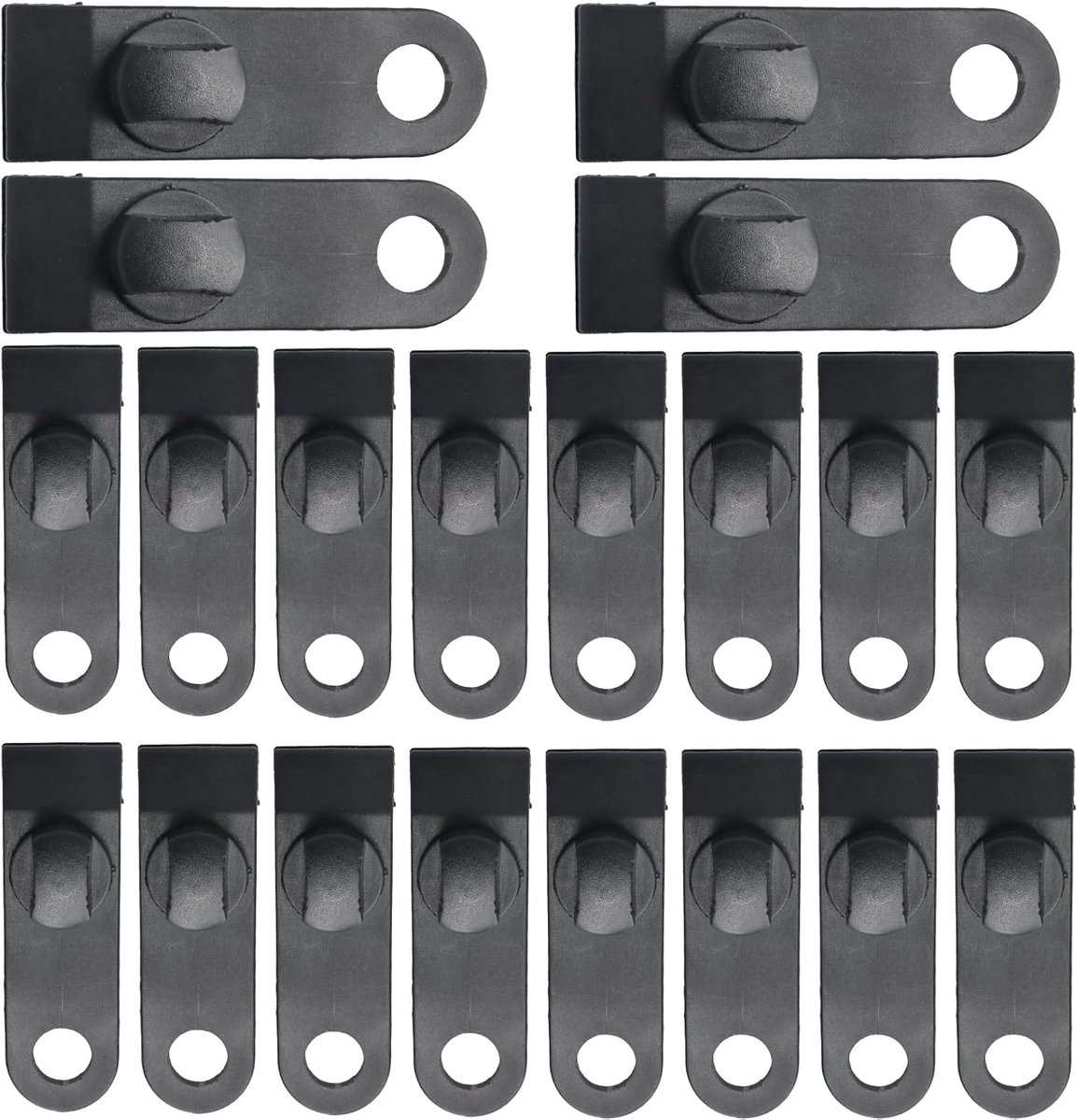 Pack of 20 Hooks for Tarpaulins Tent Tarpaulin Clips Camping Tent Clips Plastic Clips for Tarpaulins Tents Banners - ShopVlot