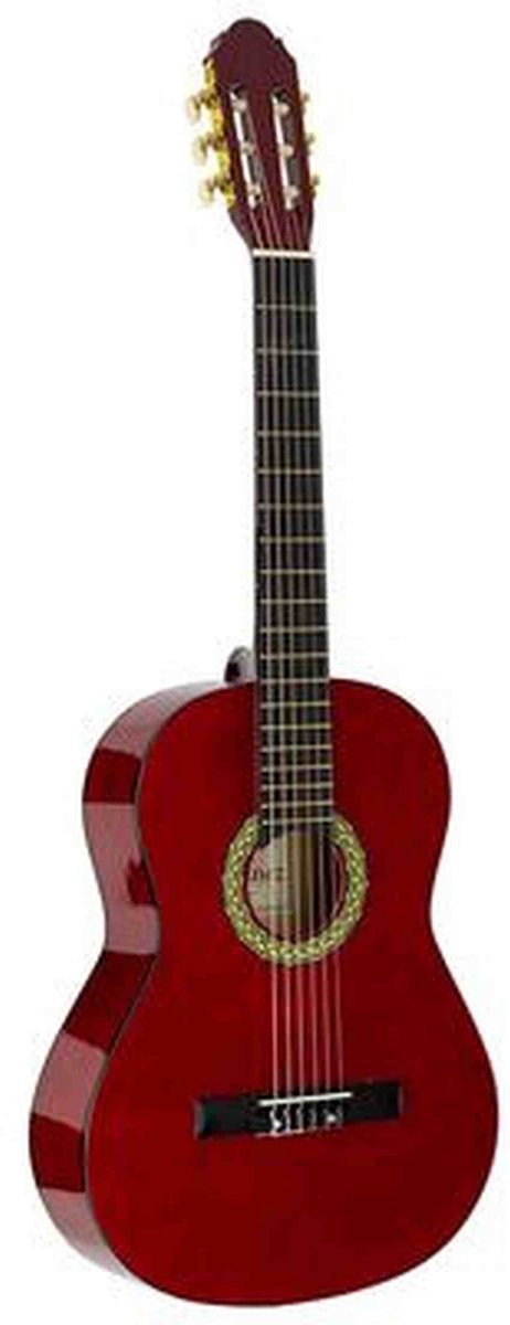 A.Martinez MTC-083/R Klassieke Gitaar 3/4 Wijnrood Hoogglans
