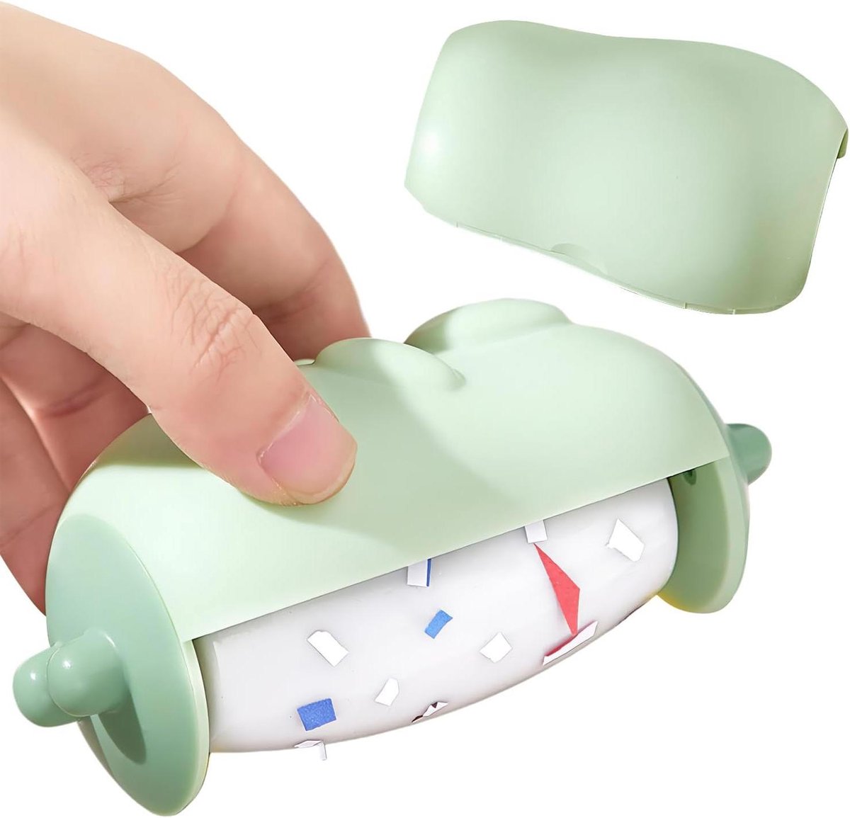 Pluisroller - Pluisverwijderaar Reiniger - Kleding Reinigen - Wasbaar Herbruikbaar - 4 inch - Groen