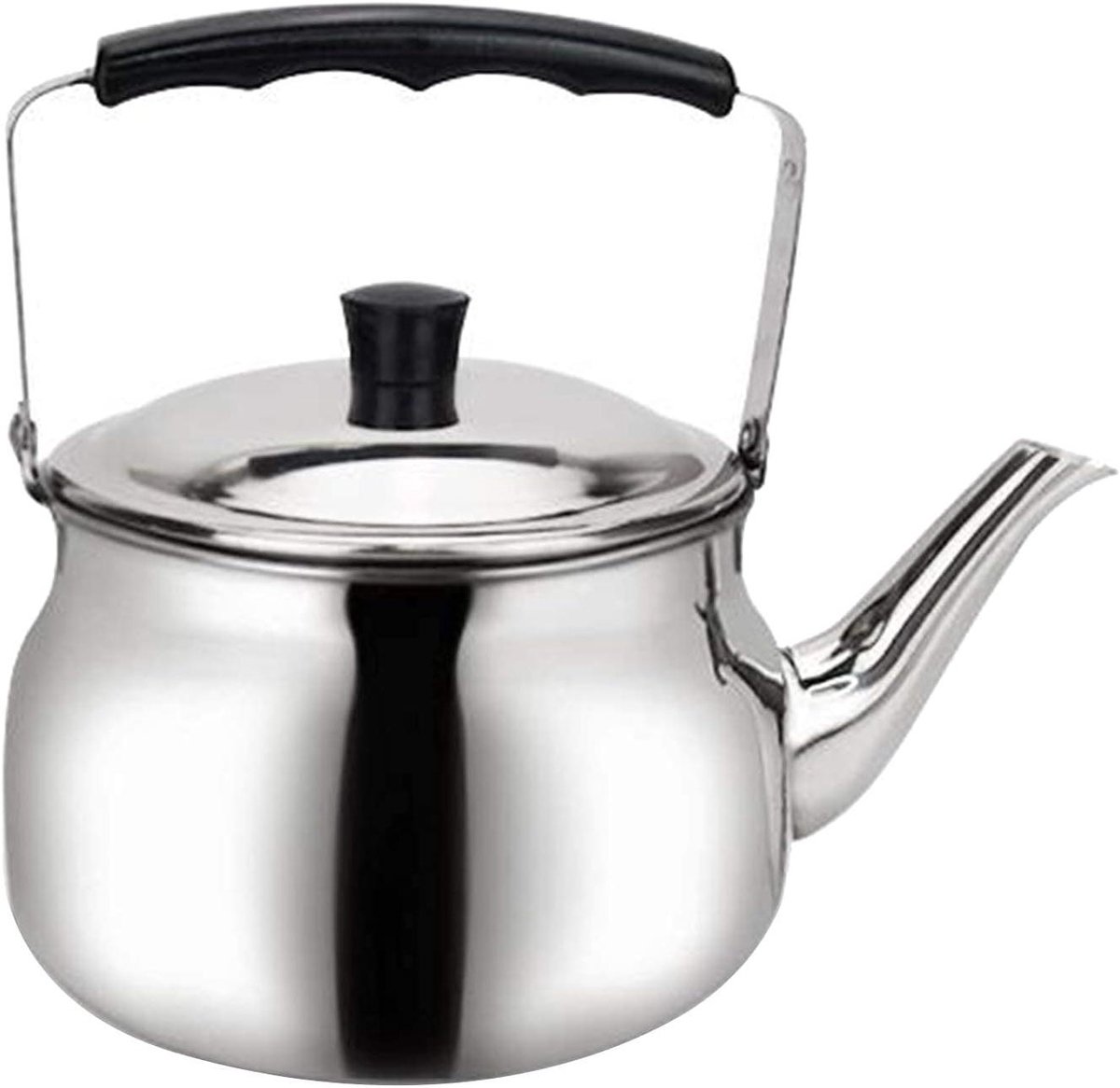 Theewaterkoker RVS - Theepot Kookplaat - Water Koken - Snelle Warmtegeleiding - 1.5L - Zilver