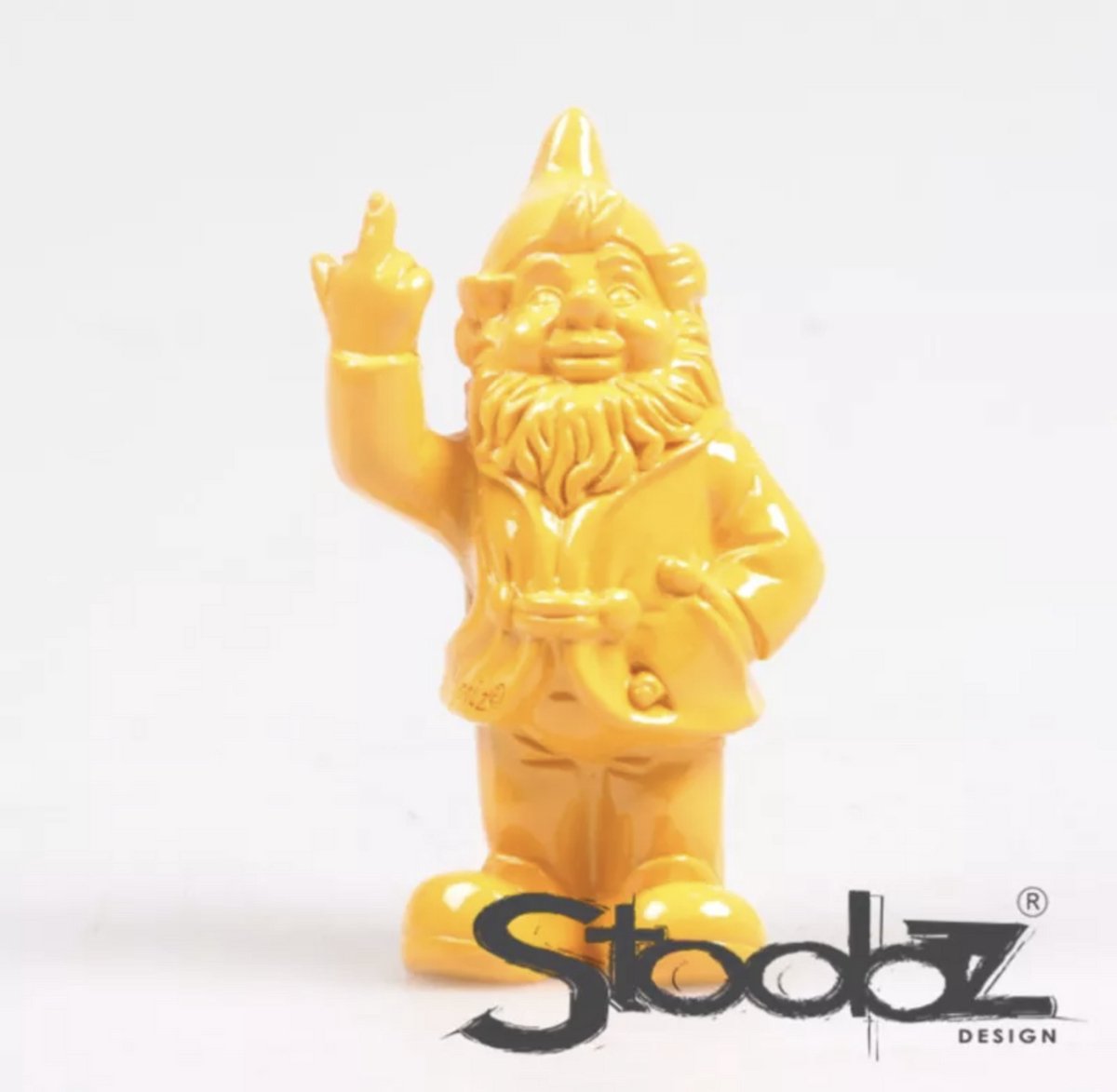 Stoobz F*ck you kabouter - 10 centimeter - Geel - decoratief beeldje